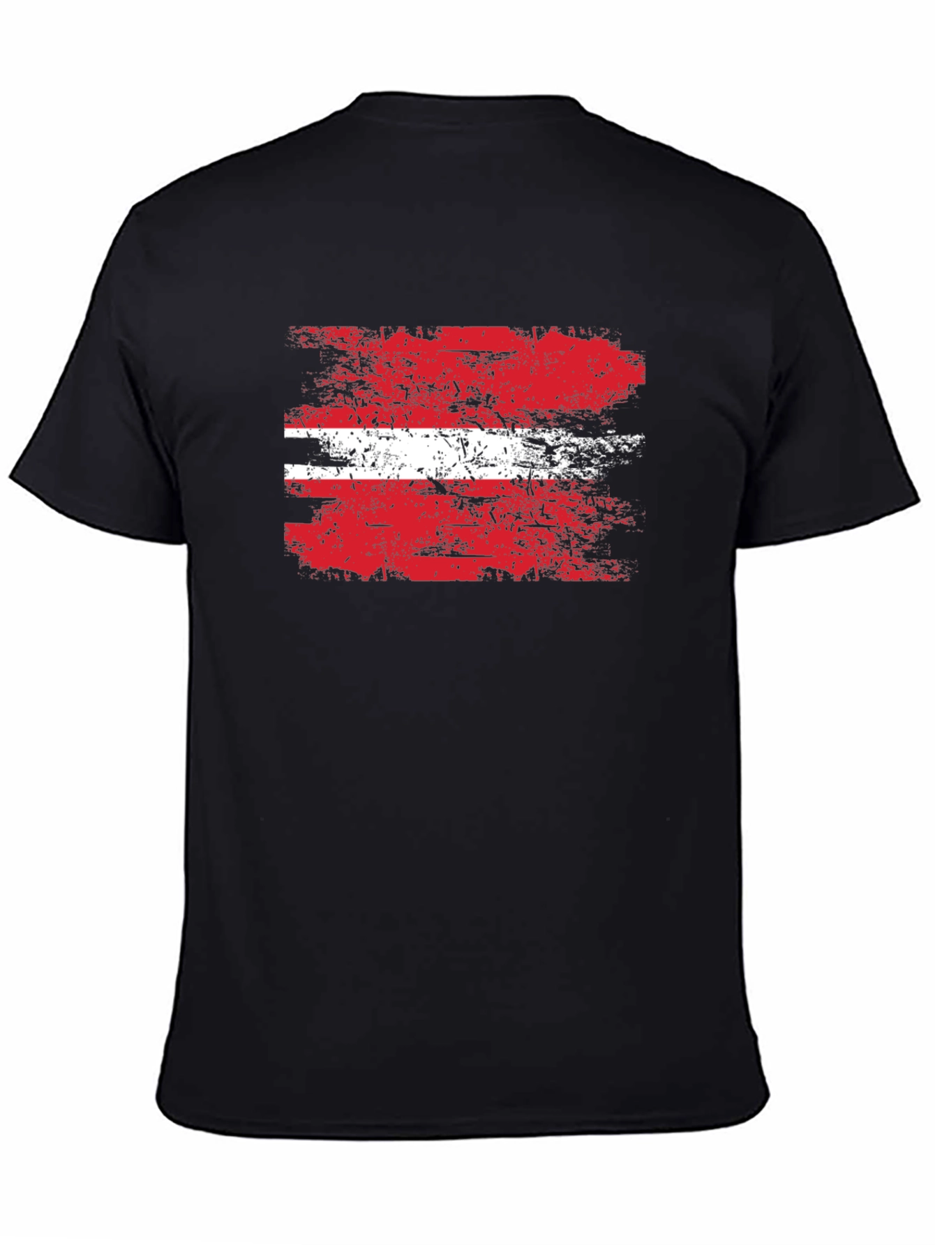 Austria Flag Distressed Graphic T-Shirt - 4