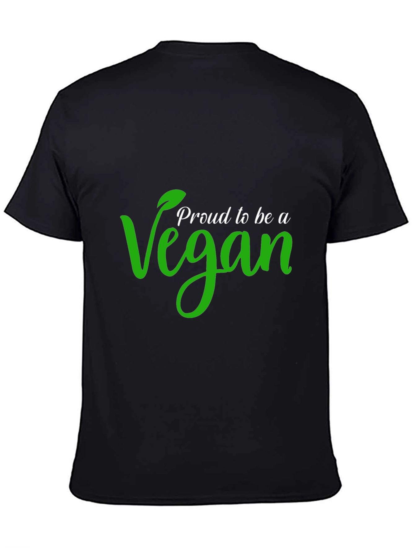 Black Proud Vegan Black T-Shirt view 4