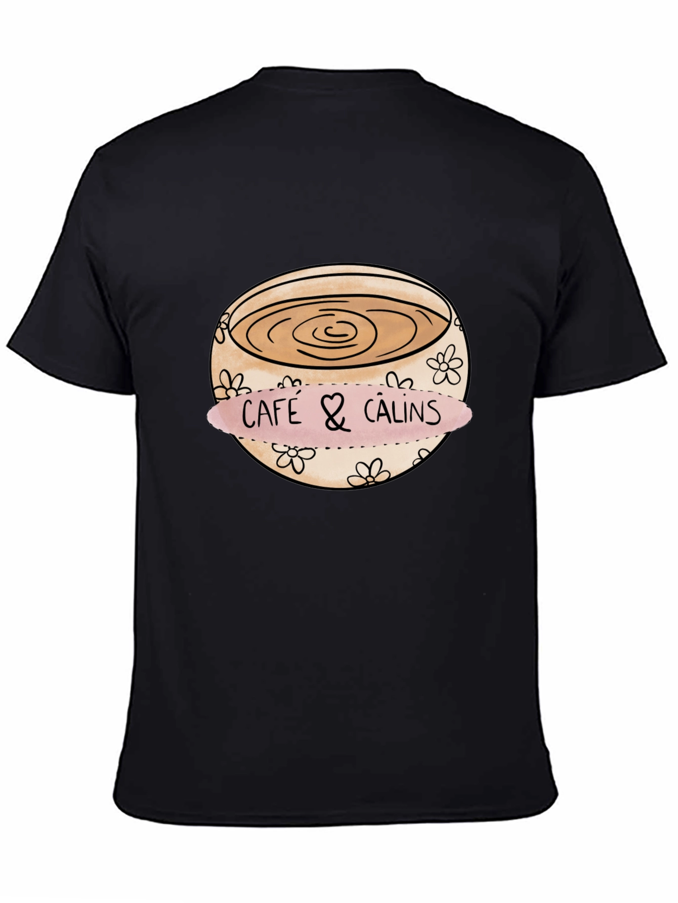 Cafe & Calins Graphic Tee - Coffee Lover's Comfort - 4