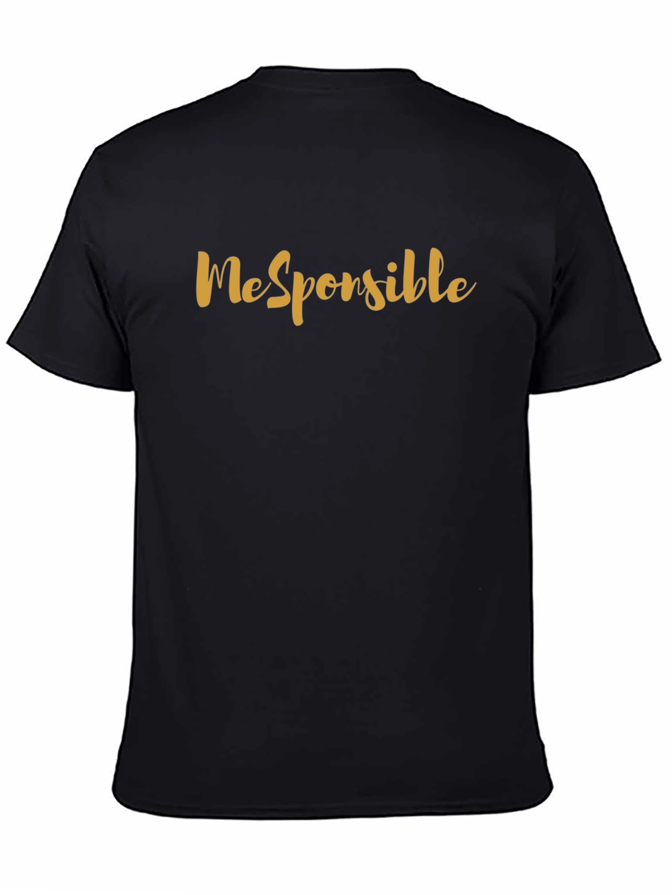 Black MeSponsible Black Graphic T-Shirt view 4
