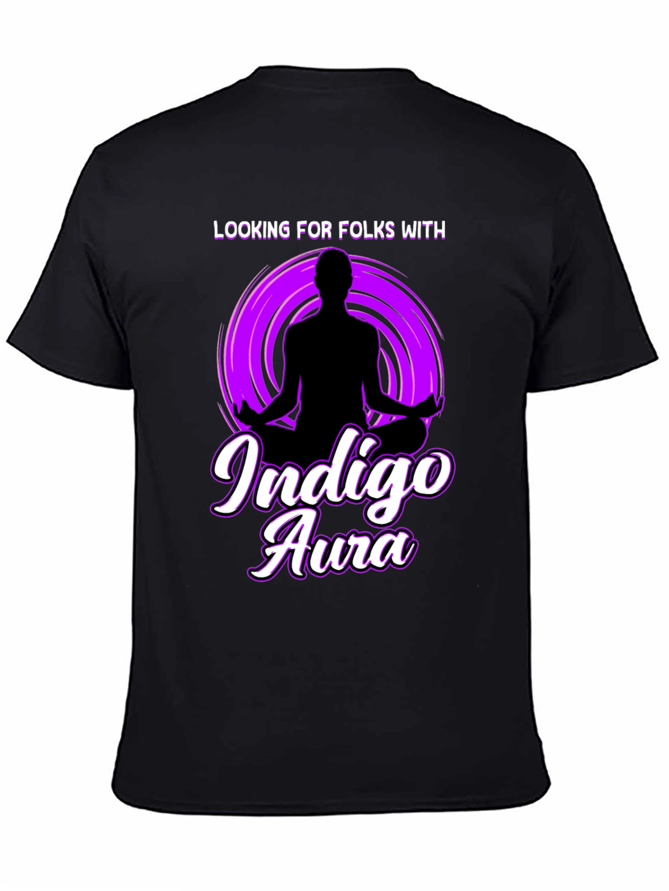 Black Indigo Aura Graphic Tee view 4