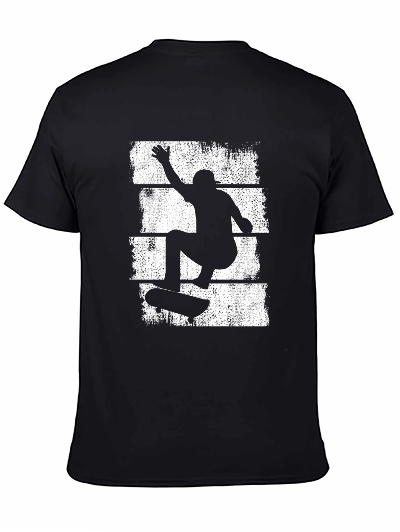Black Skater Graphic T-Shirt - Cool Streetwear Tee view 4
