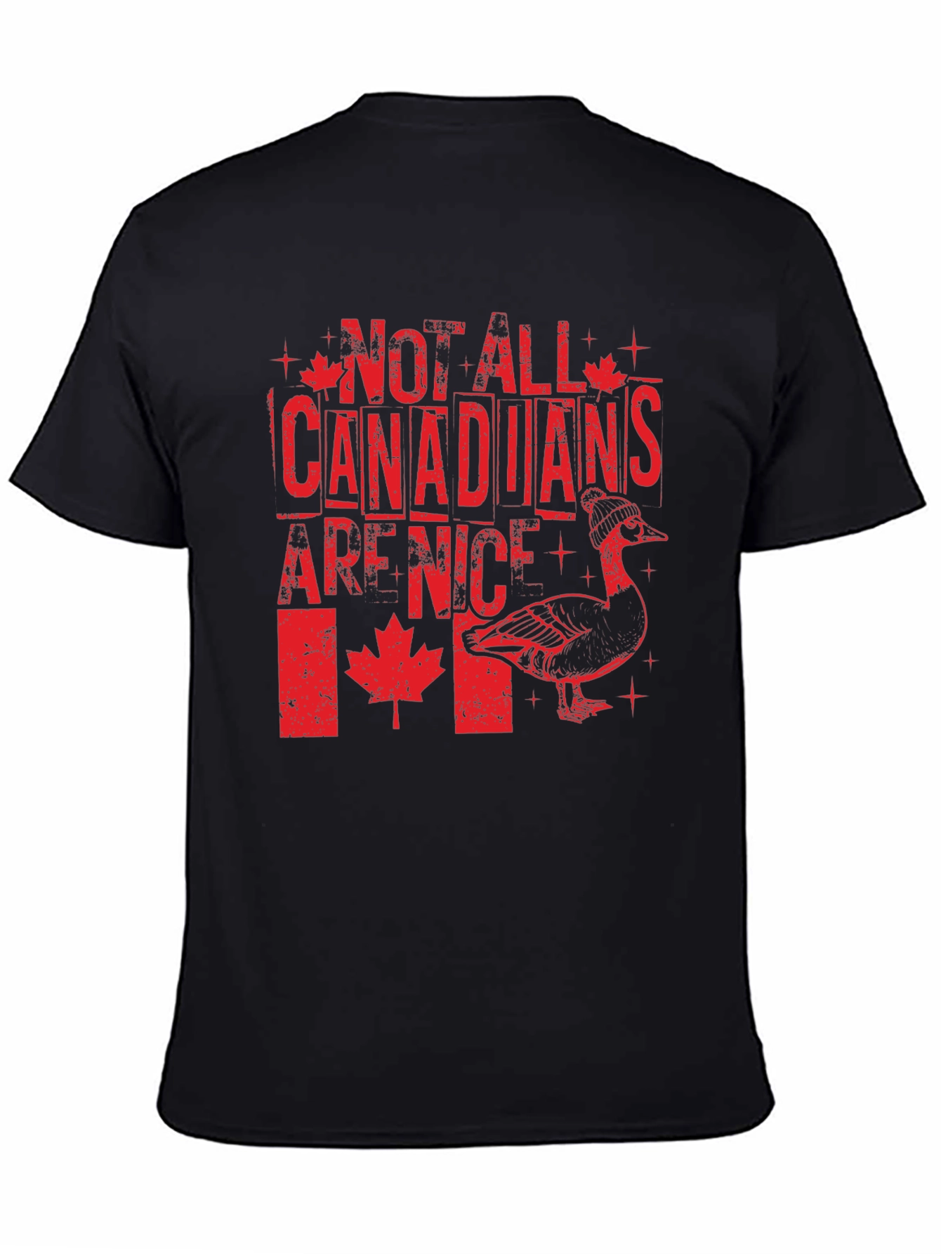 Black Funny Not All Canadians Are Nice T-Shirt view 4