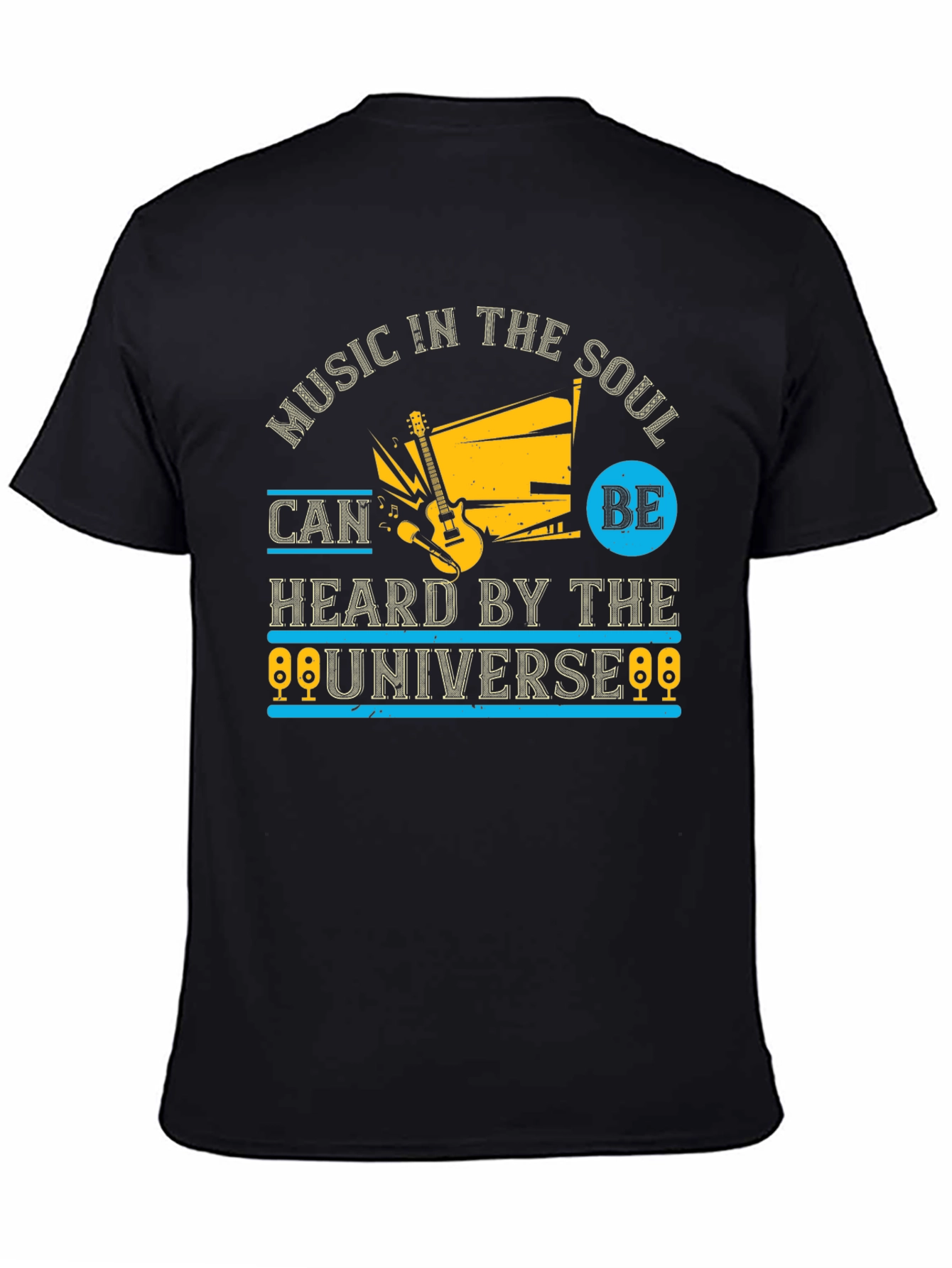 Black Music in the Soul Graphic Tee - Black view 4