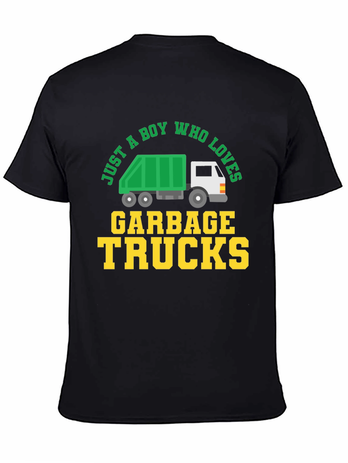 Boy Who Loves Garbage Trucks Graphic Tee - 4