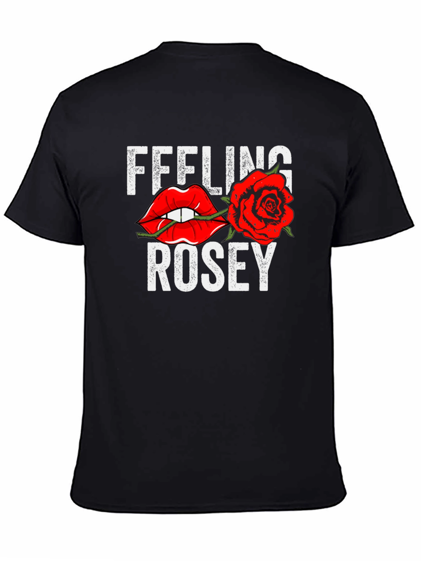 Black Feeling Rosey Graphic Tee view 4