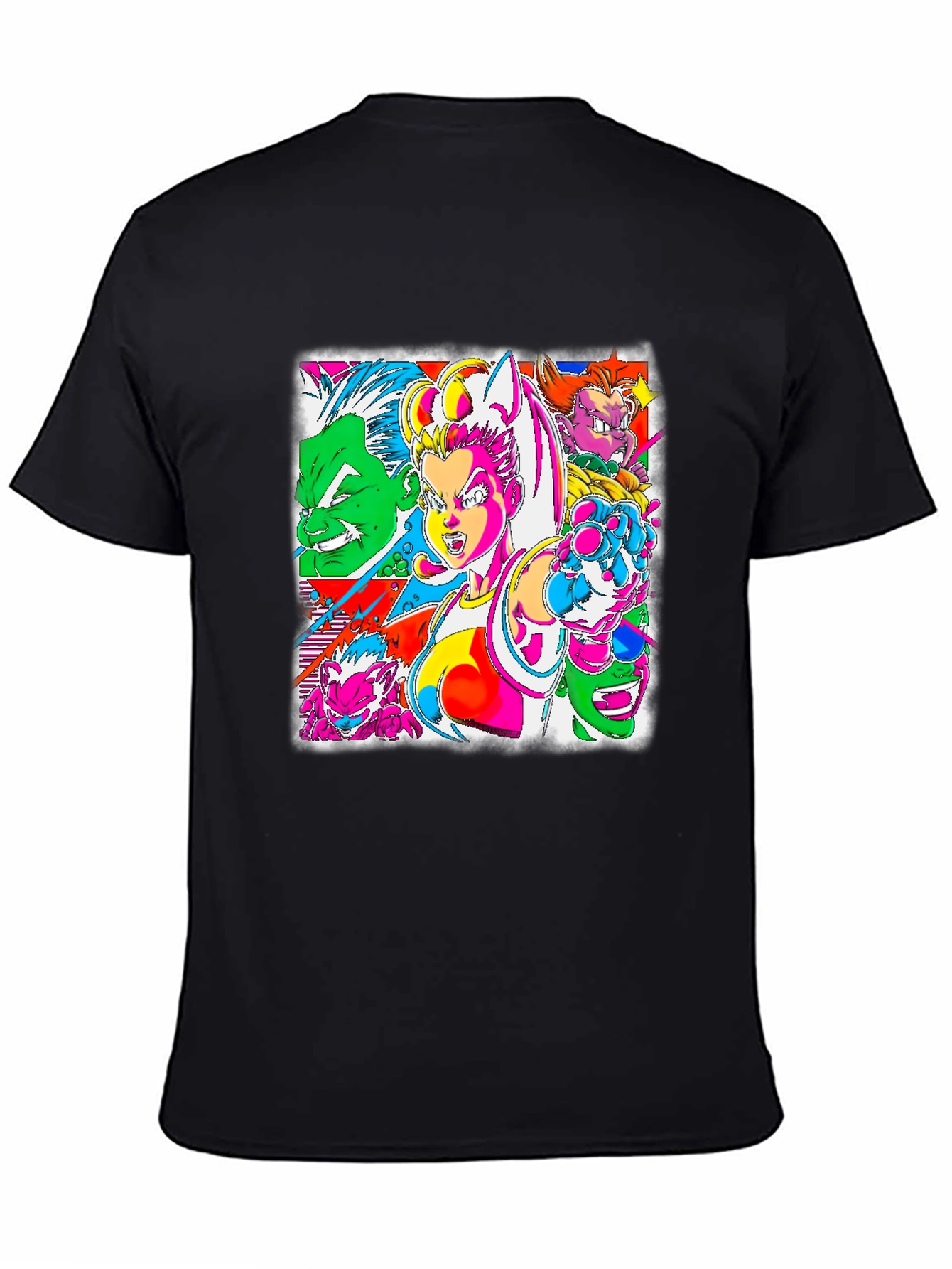 Retro Anime Graphic Tee - Bold & Vibrant Style - 4