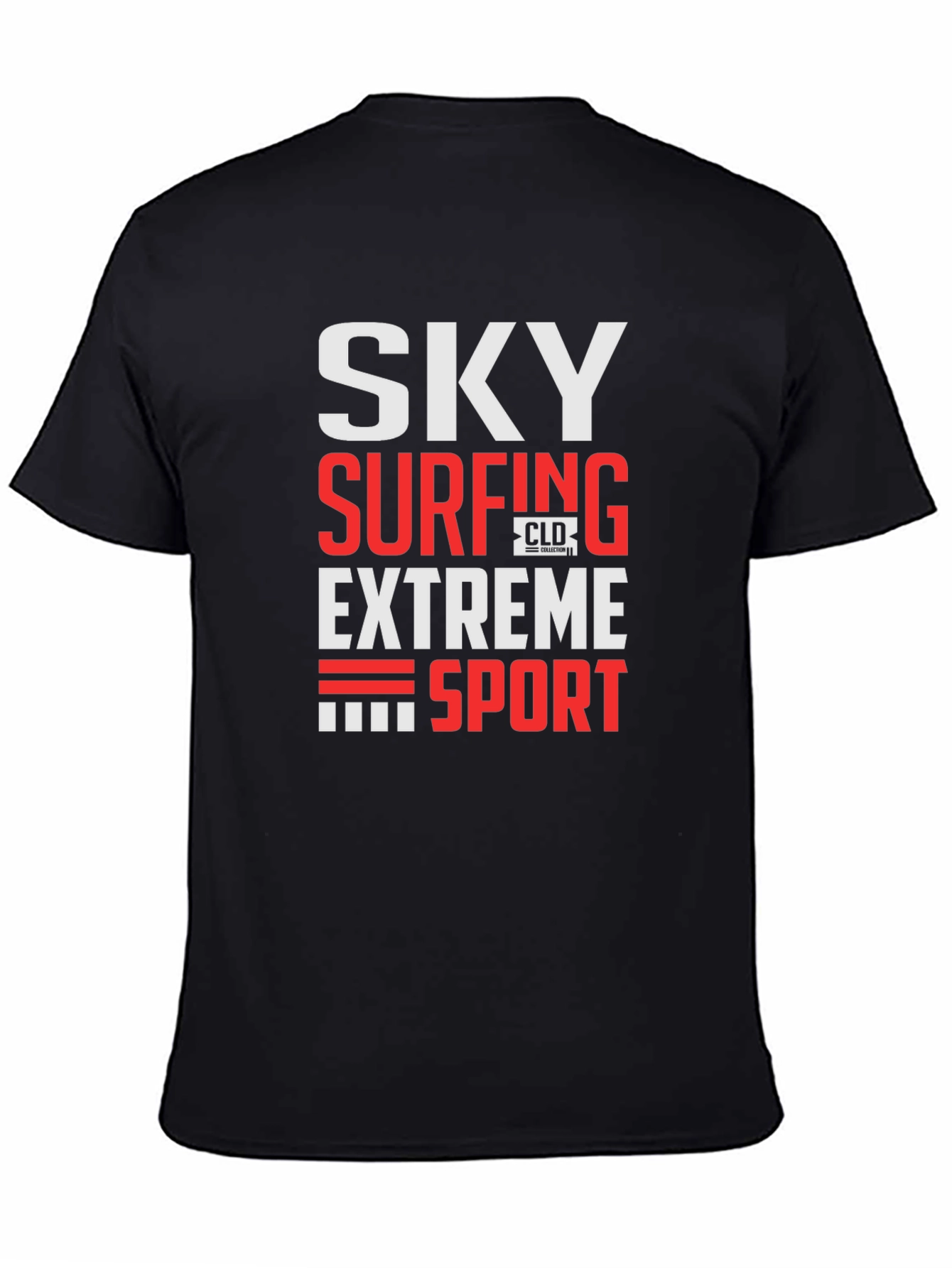 Black Sky Surfing Extreme Sport Graphic Tee view 4