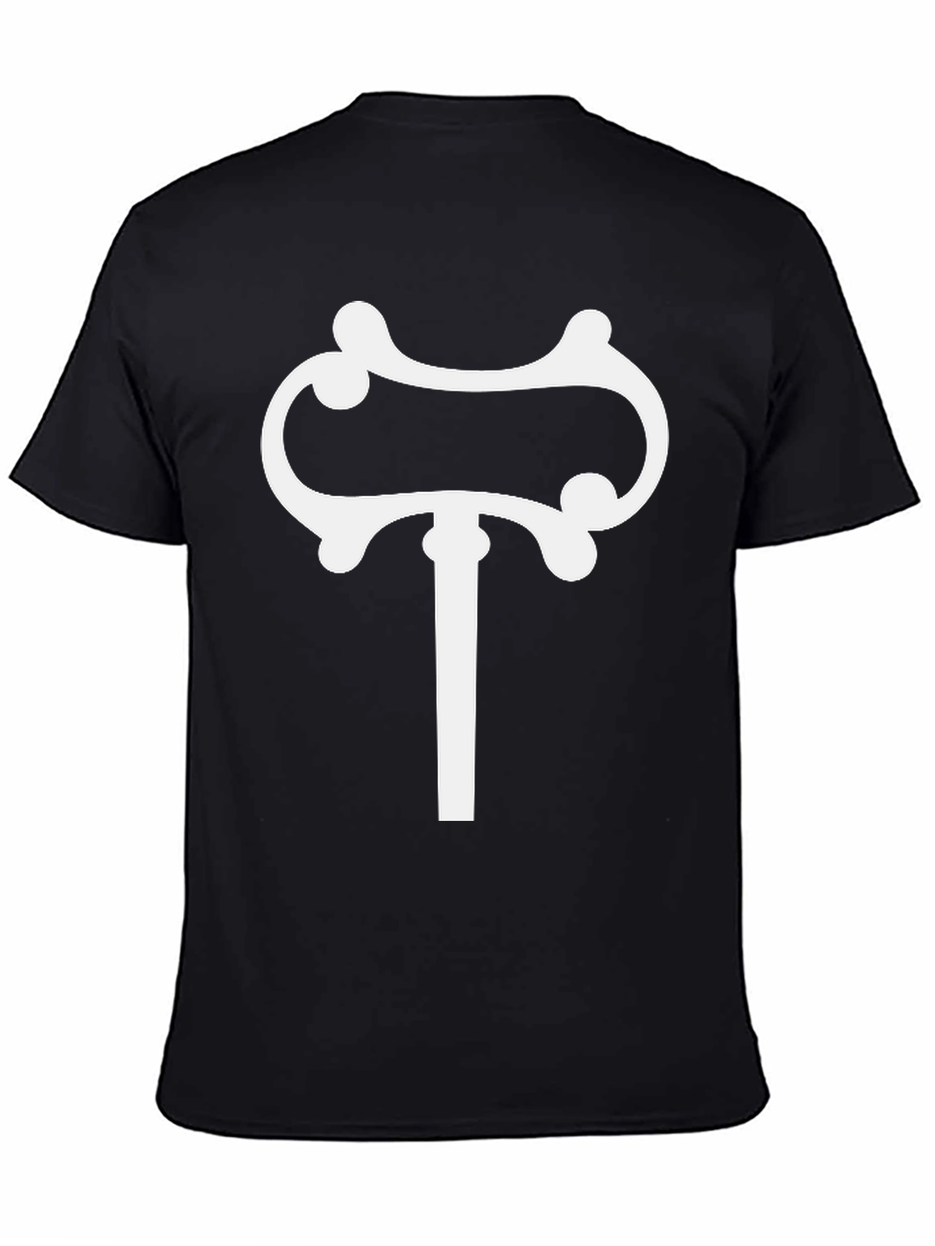 Black Unique Symbol Graphic T-Shirt - Black view 4