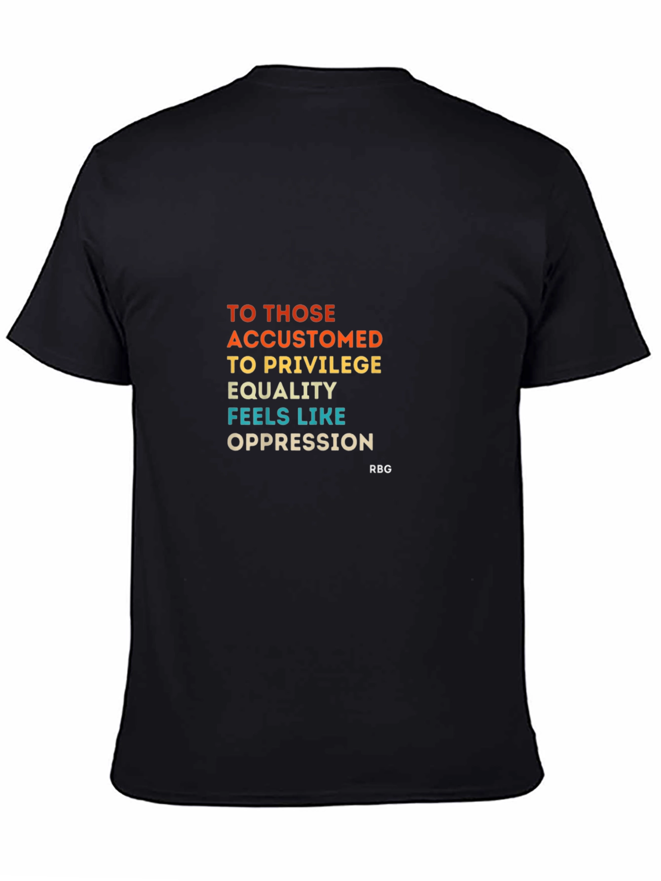 Black Equality Feels Like Oppression T-Shirt view 4