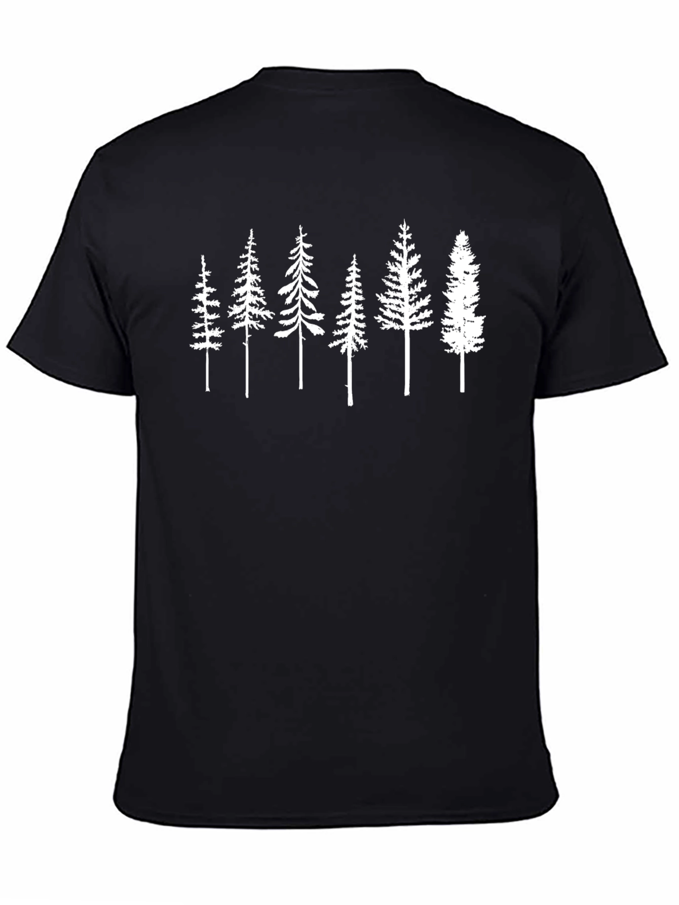 Black Nature Inspired Graphic Tee view 4