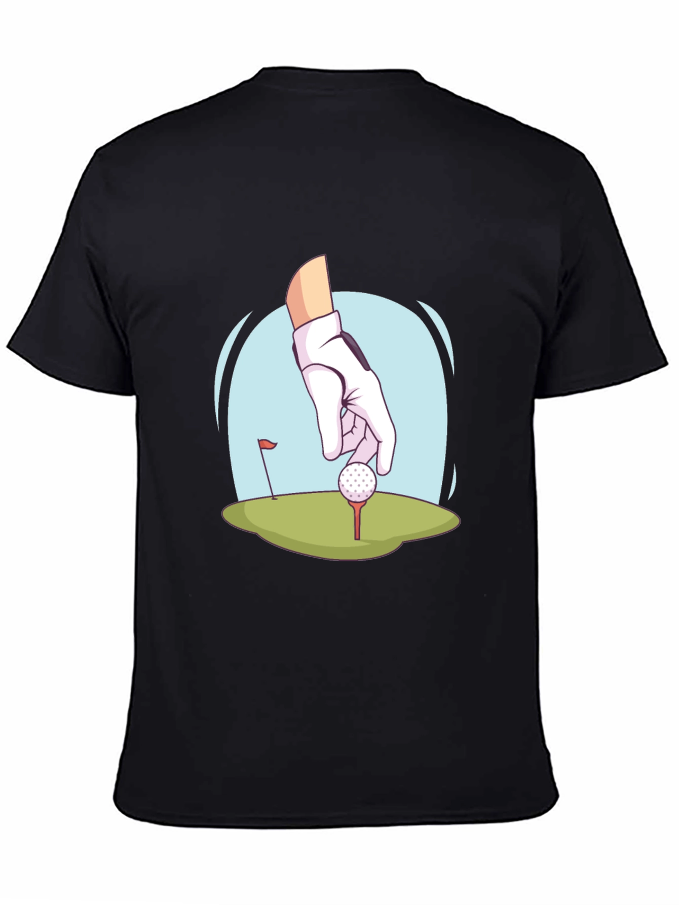 Black Golf Hand T-Shirt - Stylish Tee for Golf Lovers view 4