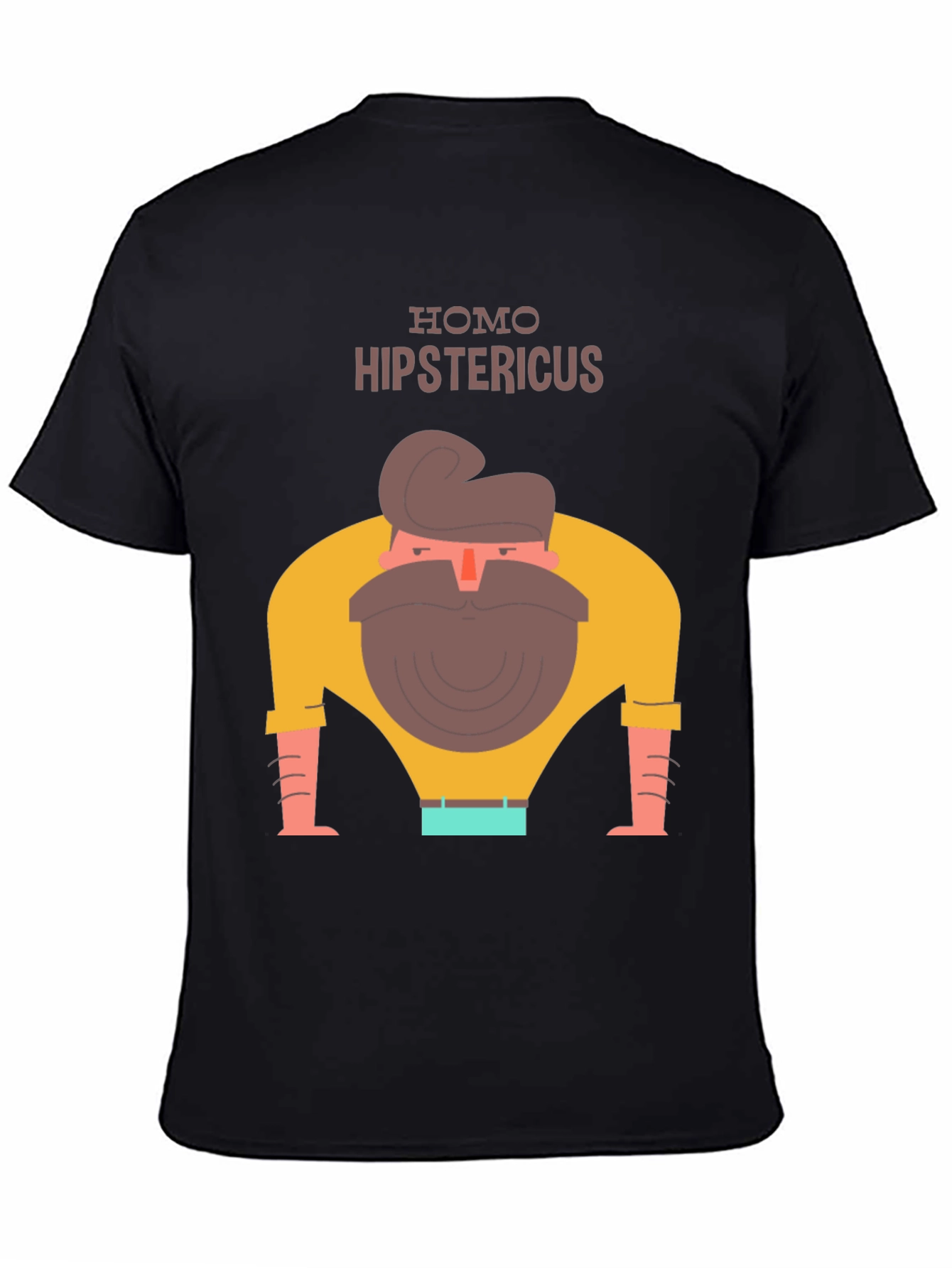 Black Homo Hipstericus Graphic Tee view 4