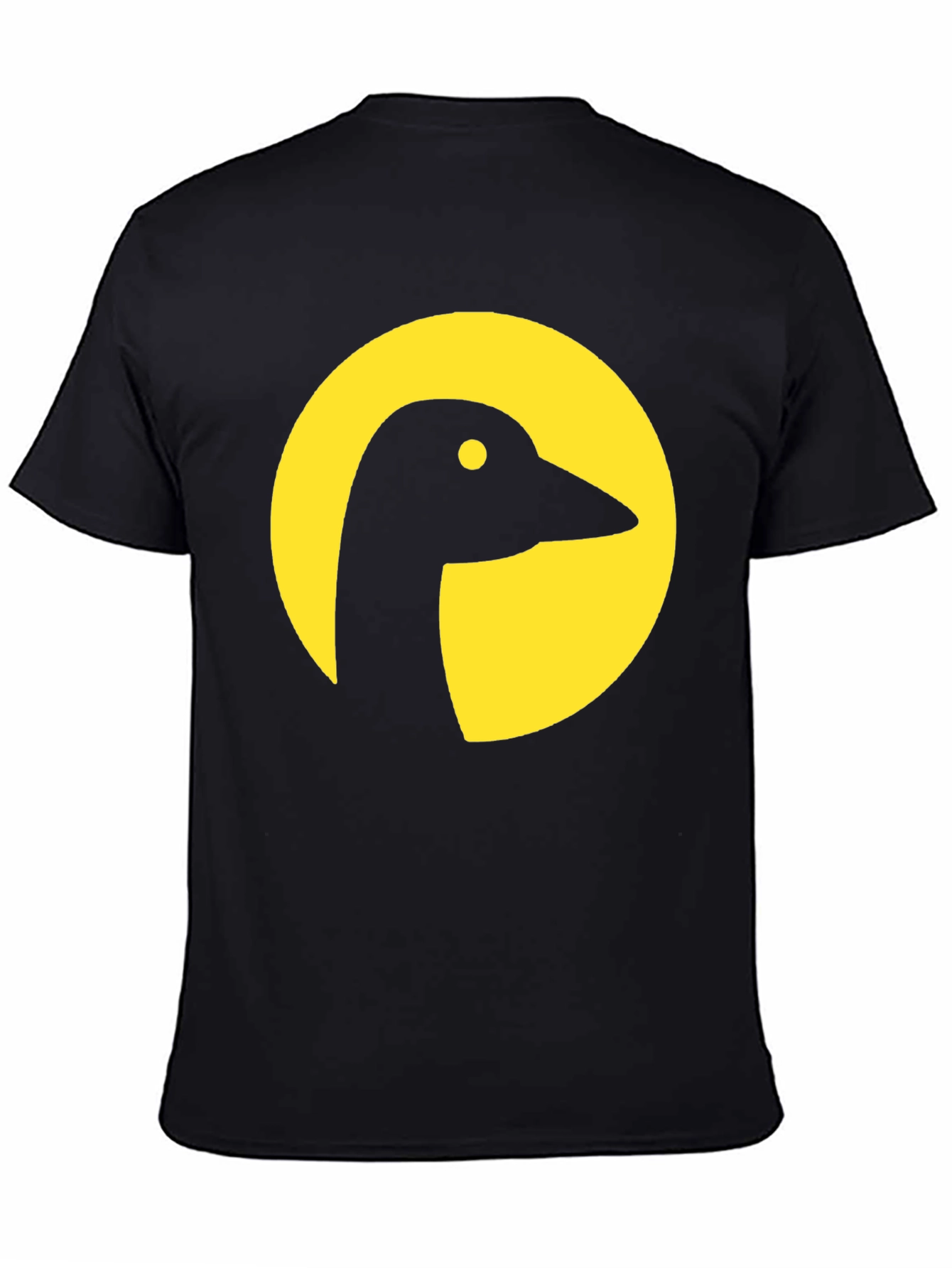 Black Goose Silhouette Graphic Tee - Black Cotton Blend view 4