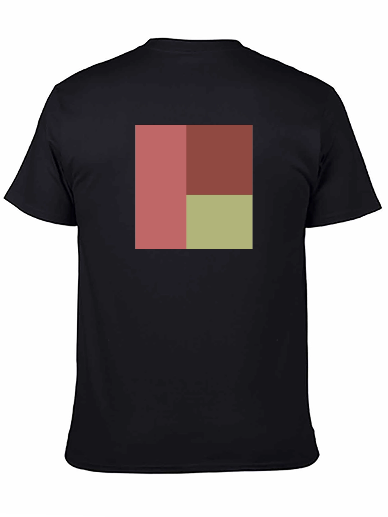 Black Modern Color Block Tee - Stylish Casual Wear view 4