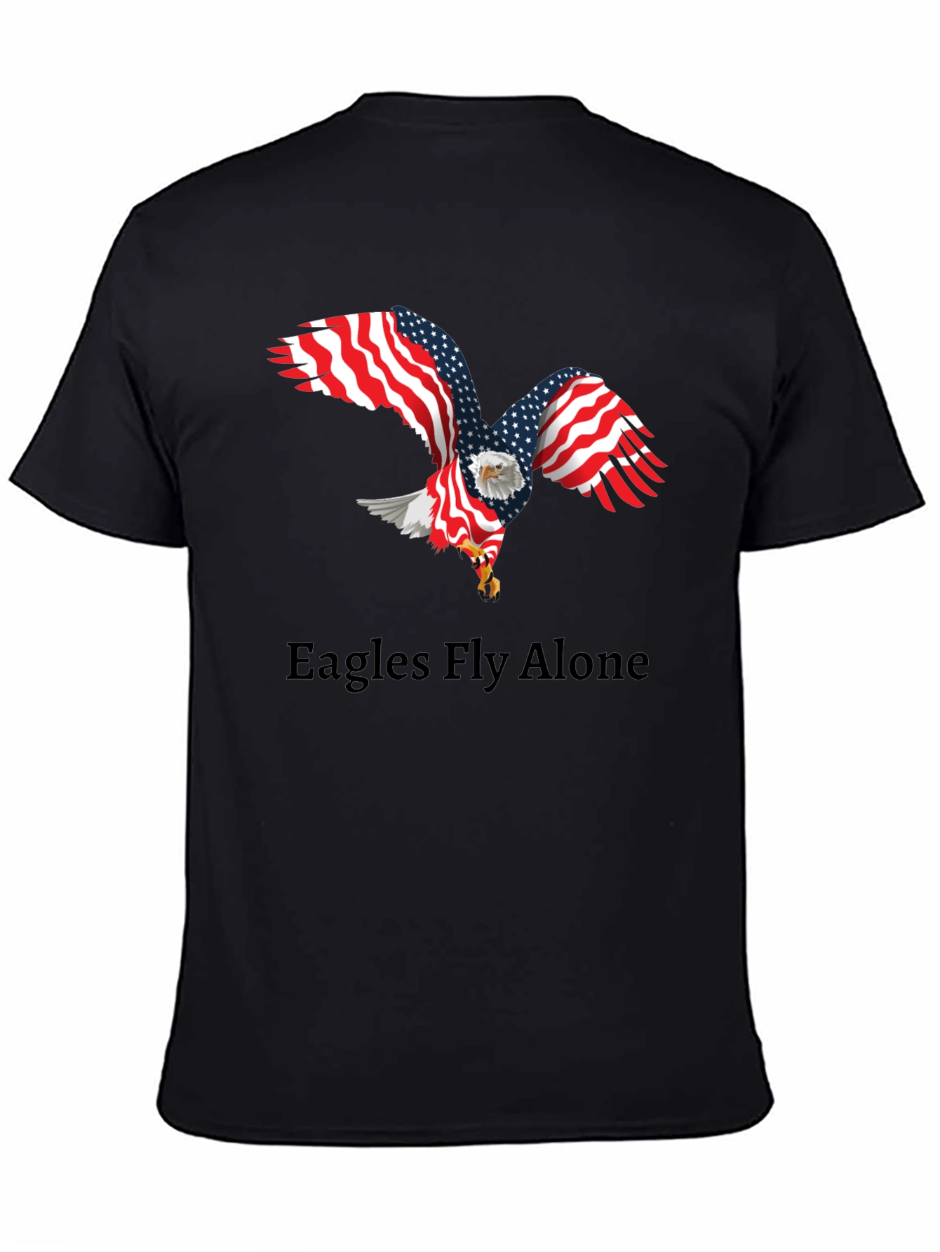 Black American Eagle Graphic Tee view 4