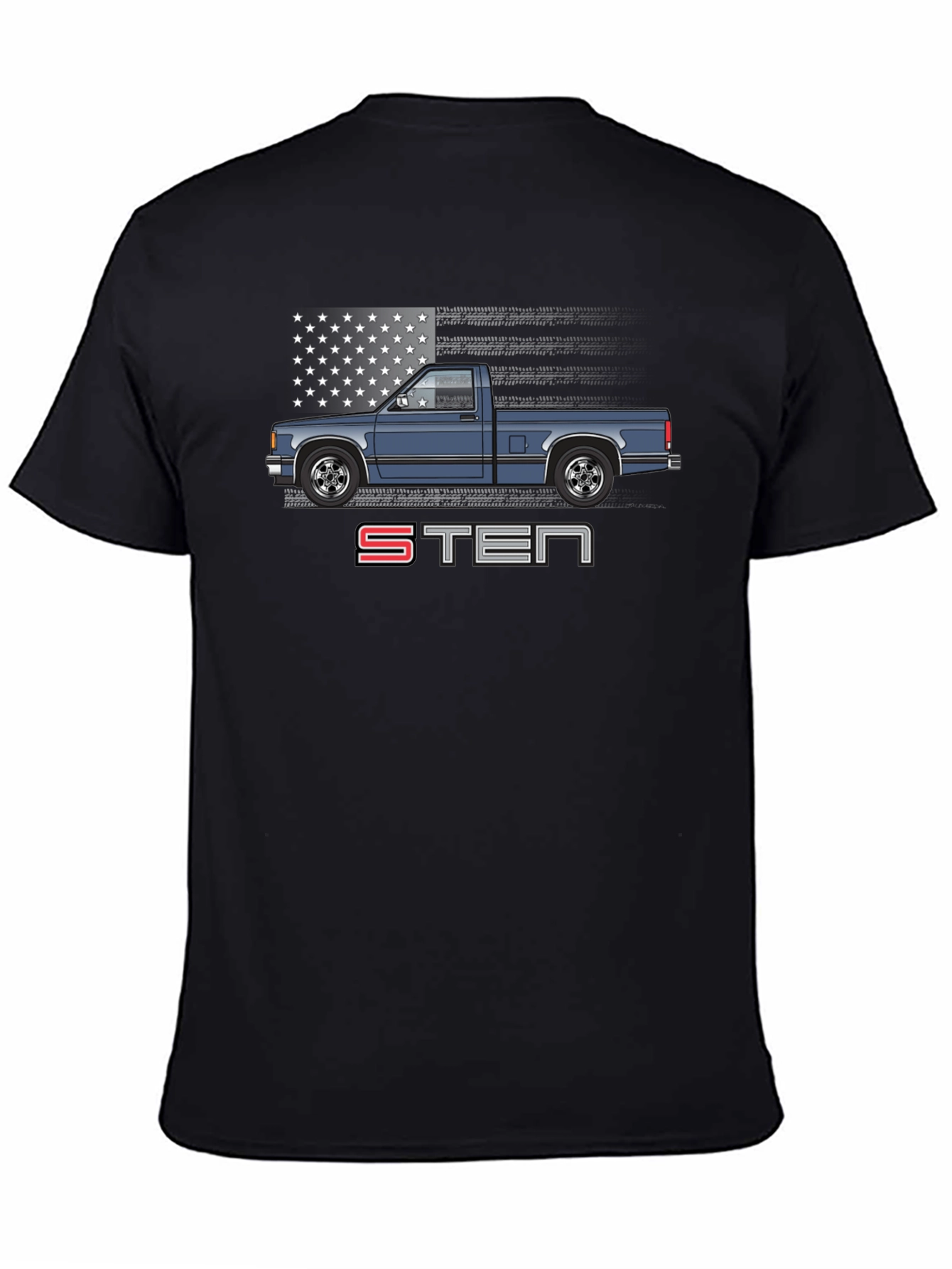 Black S10 Truck Graphic T-Shirt - Classic Pickup Tee view 4