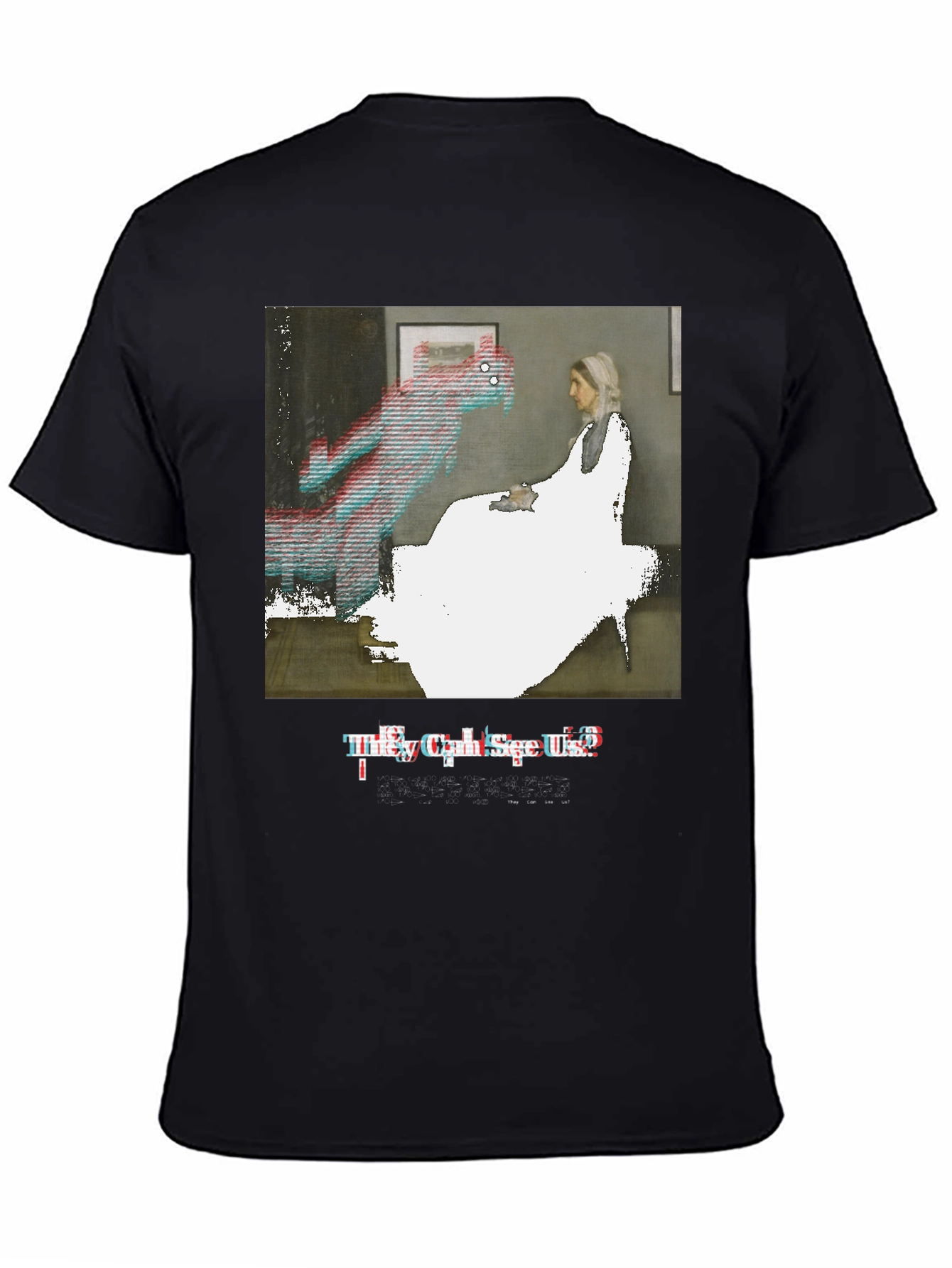 Black Artistic Graphic Tee: They Can See Us view 4