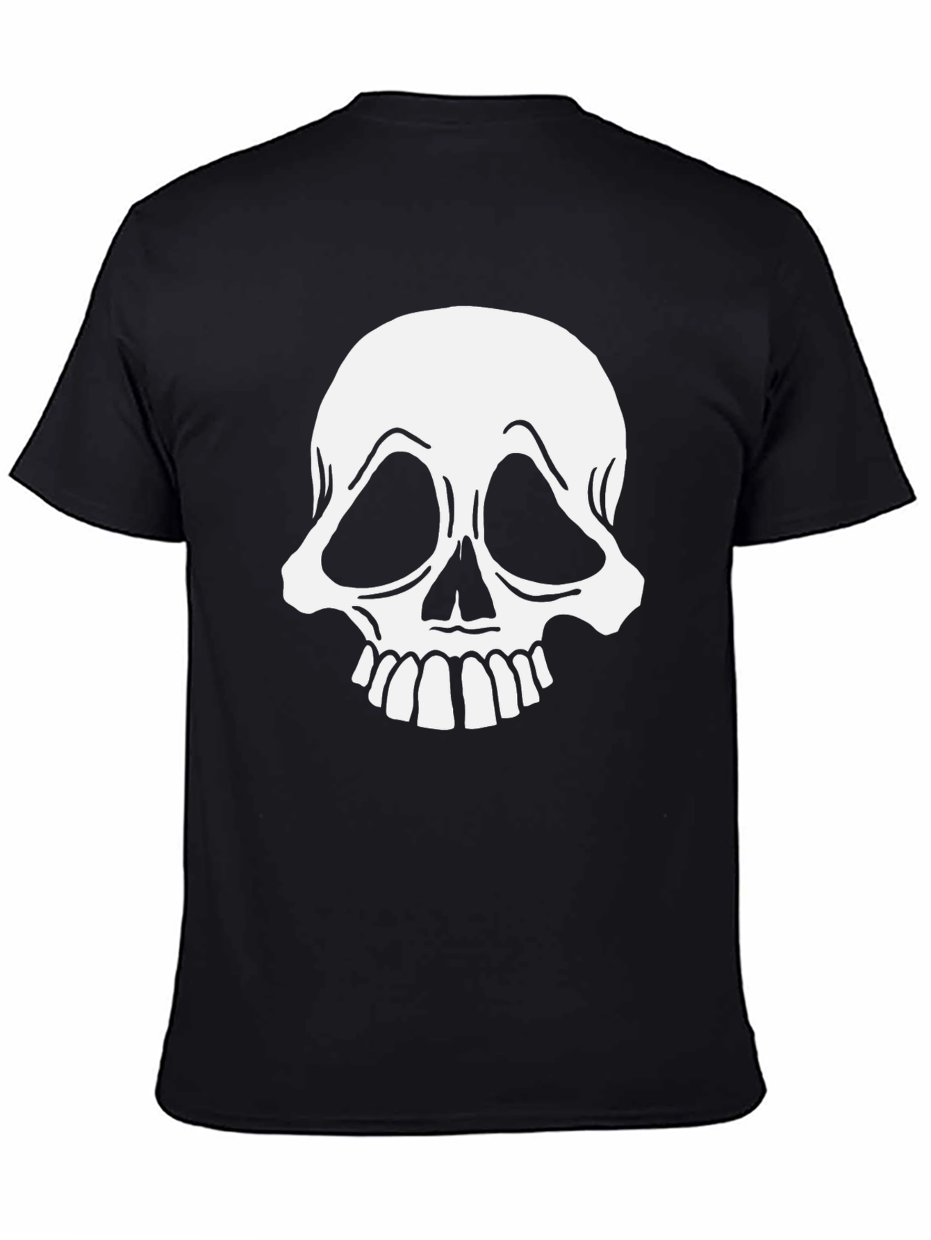 Black Skull Graphic Black T-Shirt view 4
