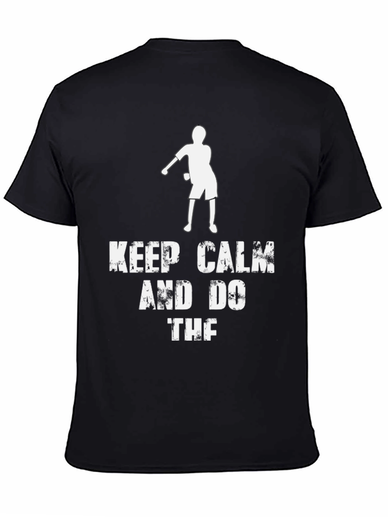 Black Keep Calm and Do the Dab T-Shirt view 4