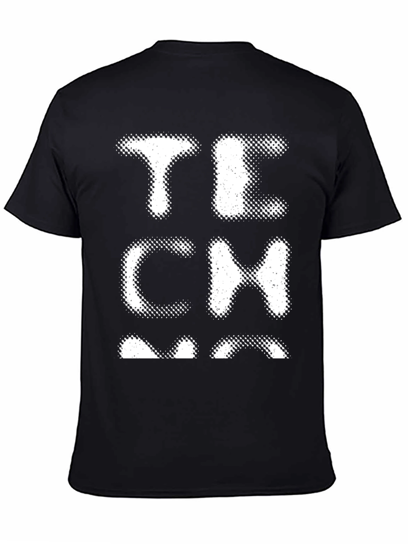 Black Tech T-Shirt Black Novelty Tee view 4
