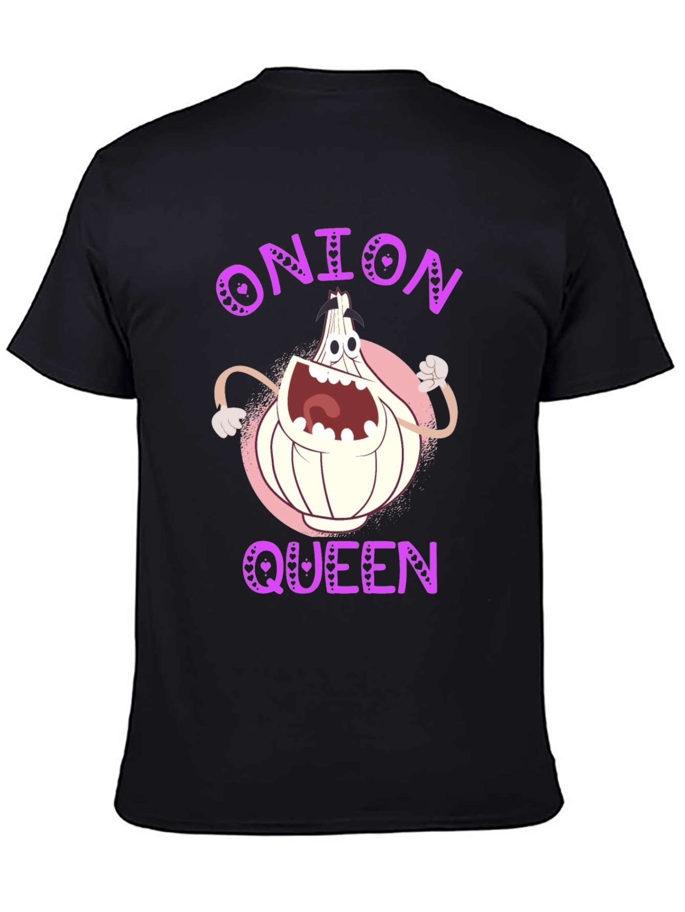 Black Onion Queen T-Shirt - Funny Graphic Tee view 4