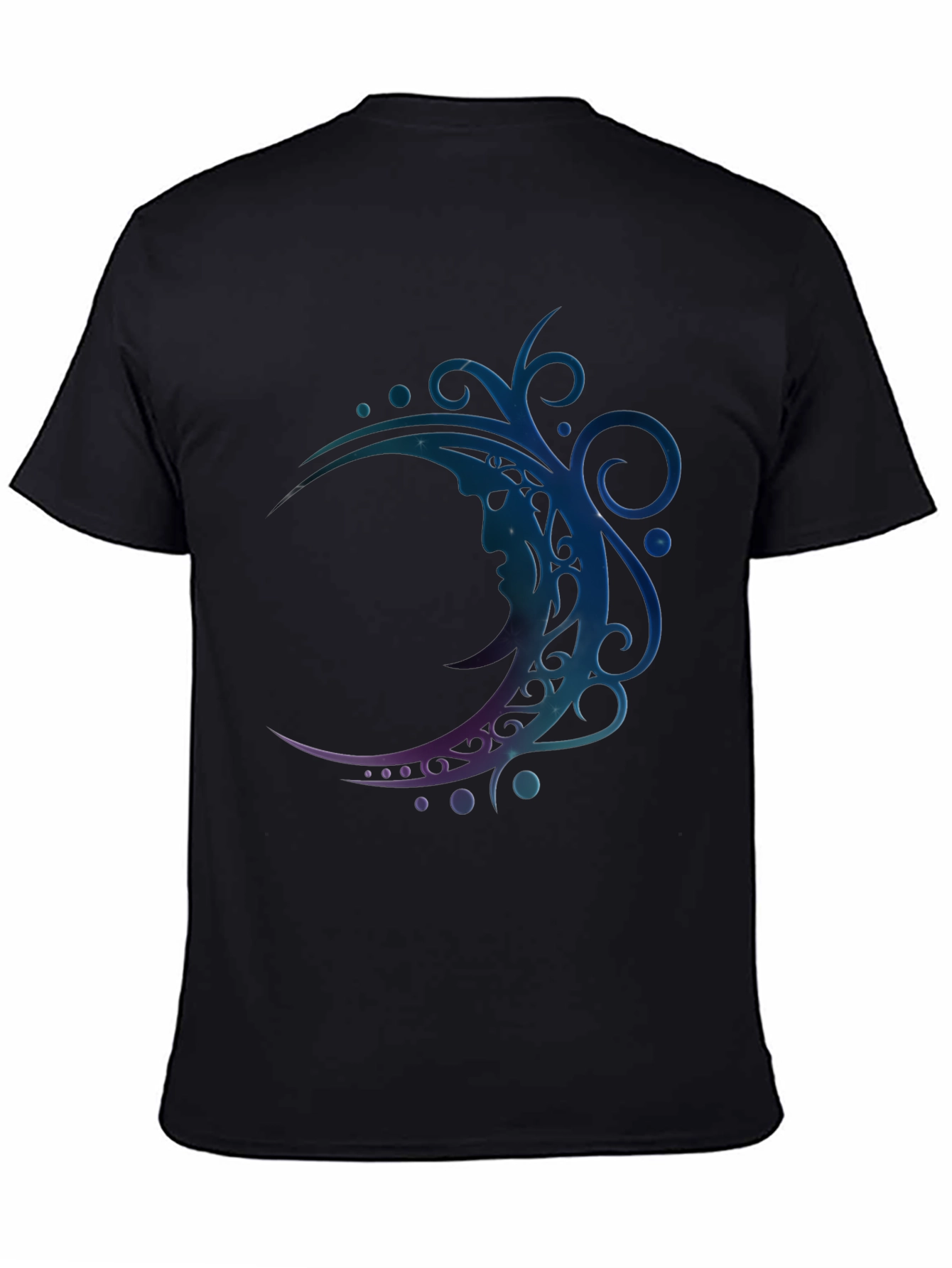 Black Mystic Moon Graphic Tee - Premium Comfort view 4