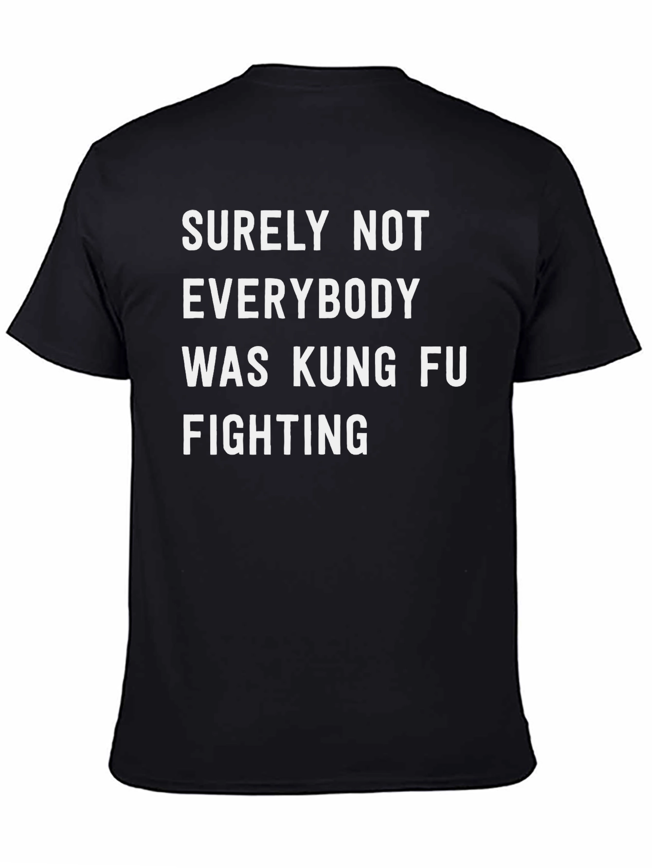 Black Kung Fu Fighting T-Shirt - Novelty Tee view 4