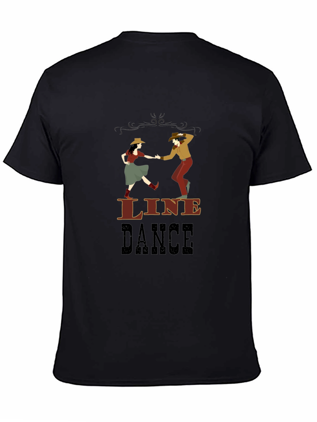 Line Dance Graphic T-Shirt - Western Style Dancing Tee - 4