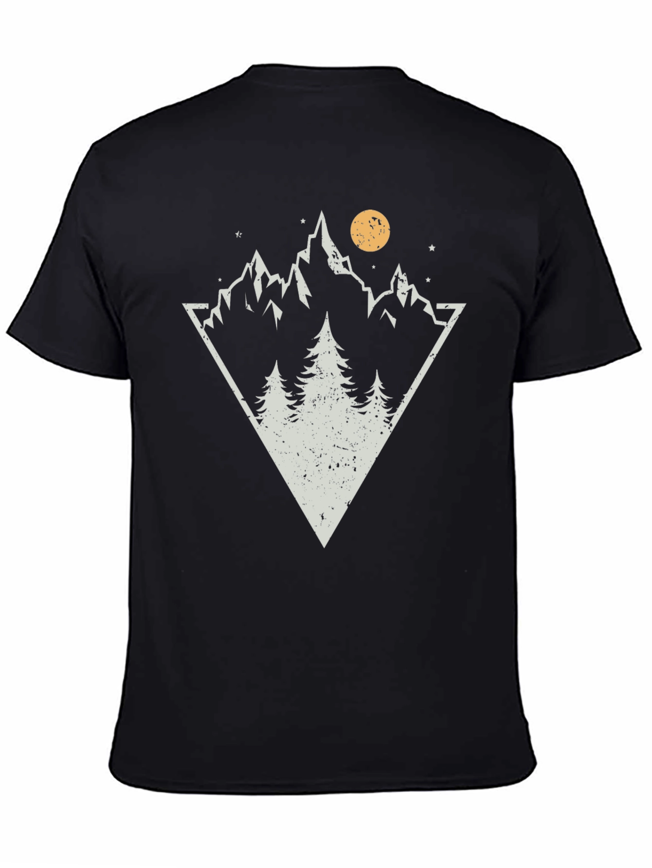 Black Mountain Triangle Graphic T-Shirt view 4