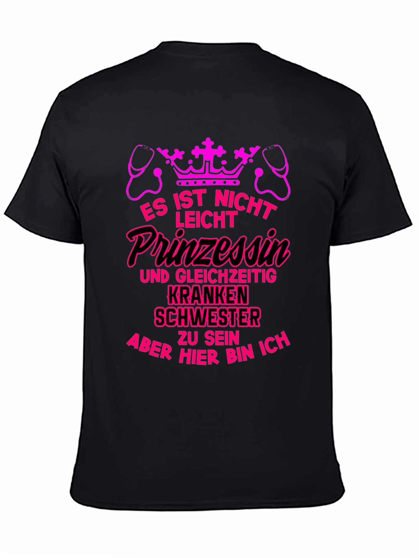 Black Princess Nurse T-Shirt view 4