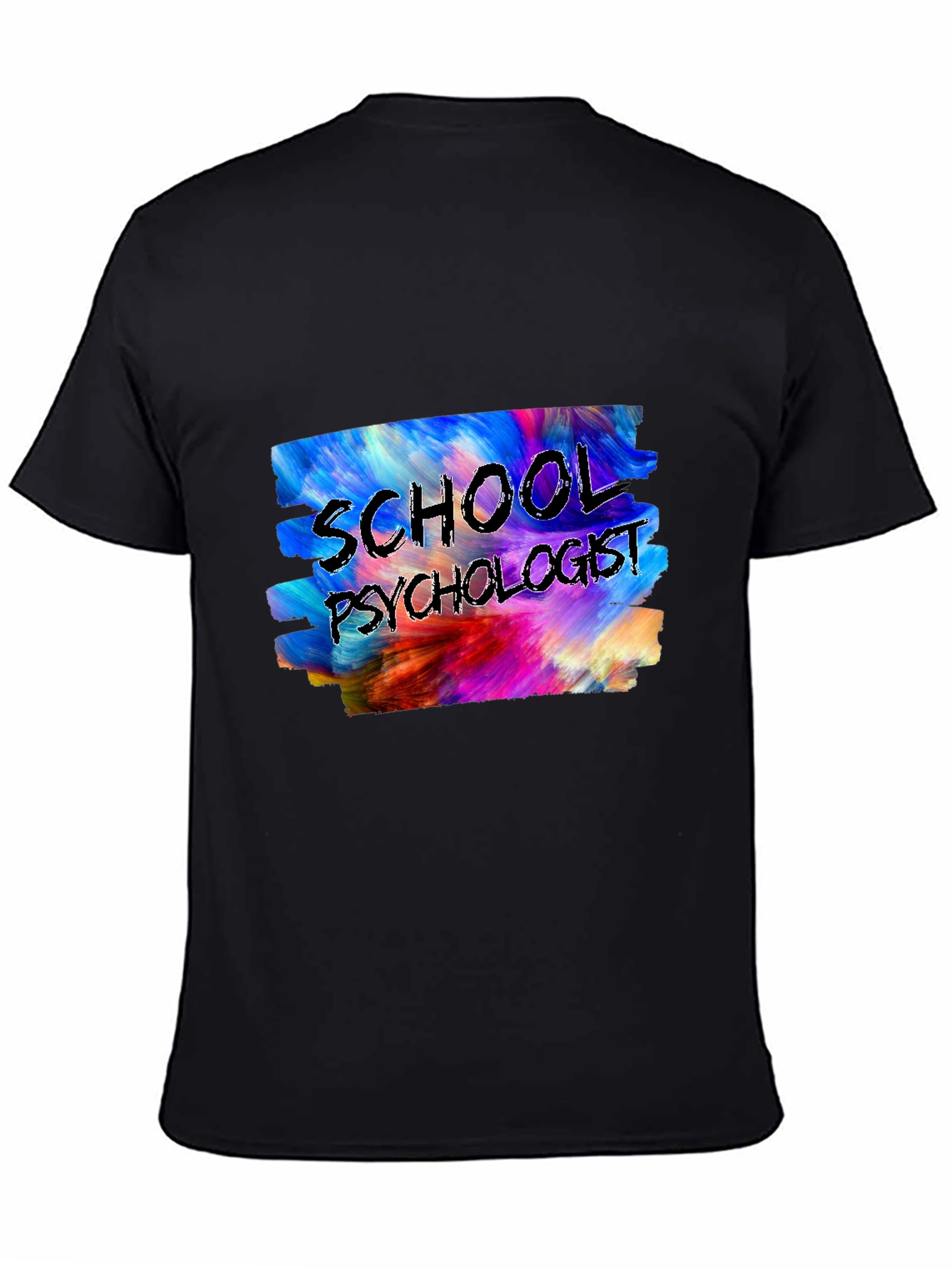 Black School Psychologist T-Shirt view 4
