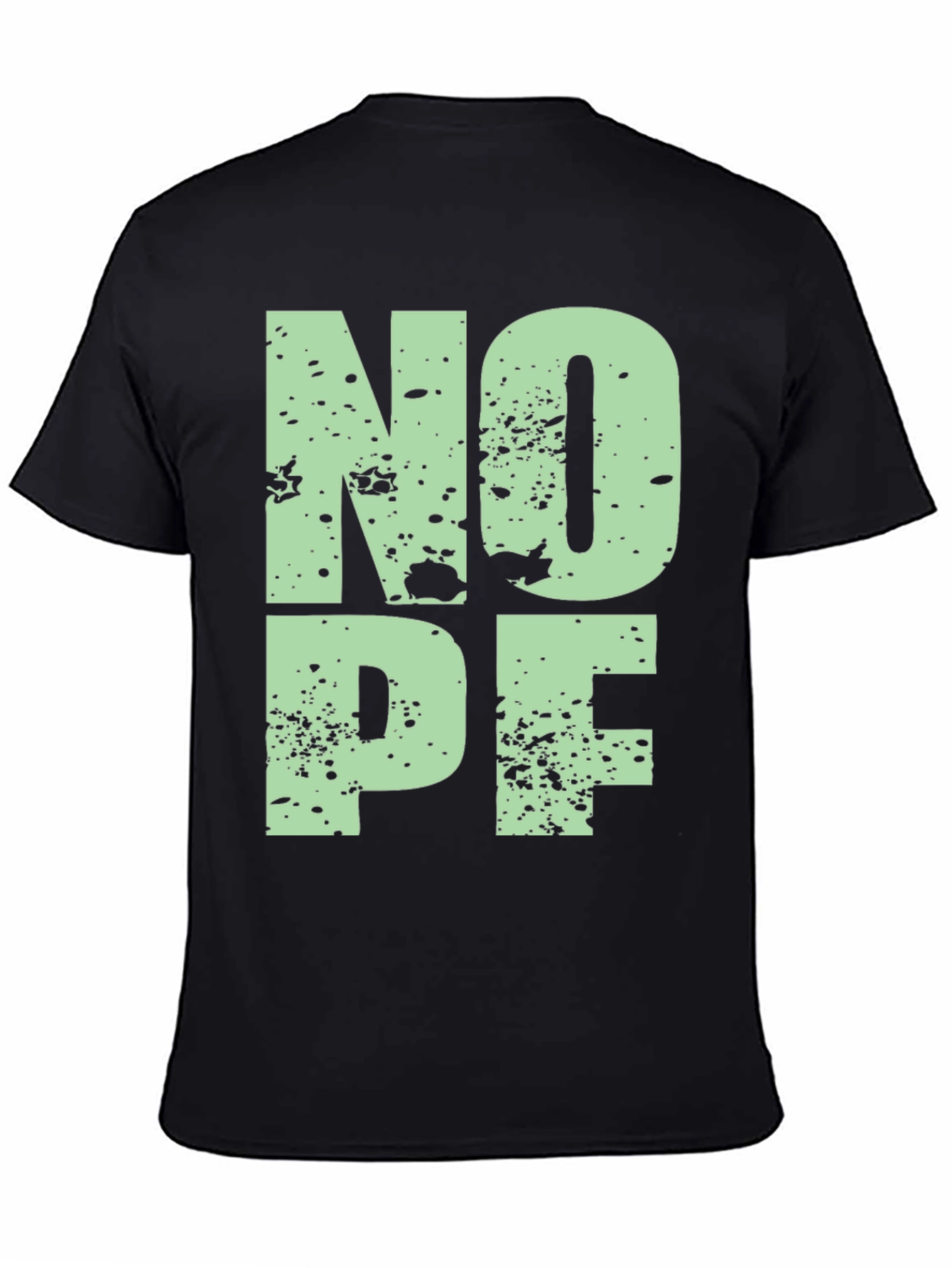 Black Nope Graphic T-Shirt - Black view 4