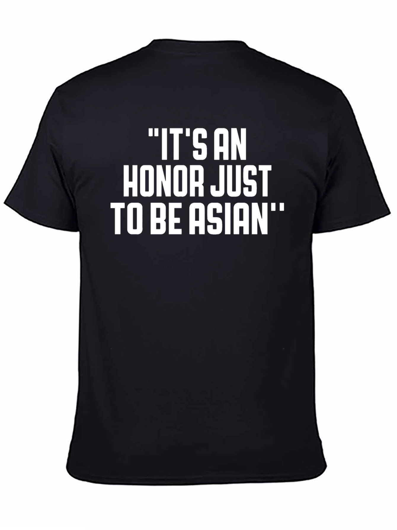 Black It's An Honor To Be Asian T-Shirt view 4