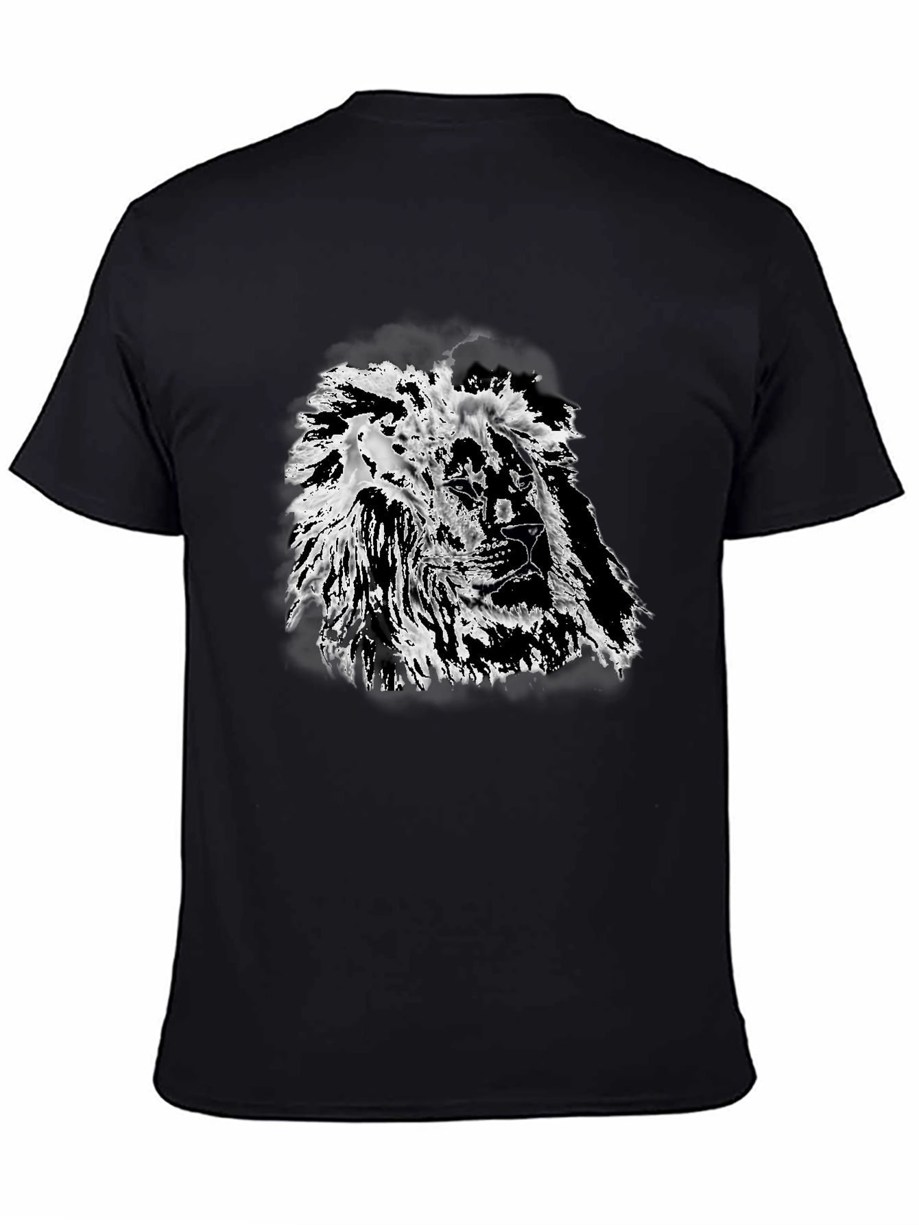 Black Lion Graphic Black T-Shirt - Bold Style view 4