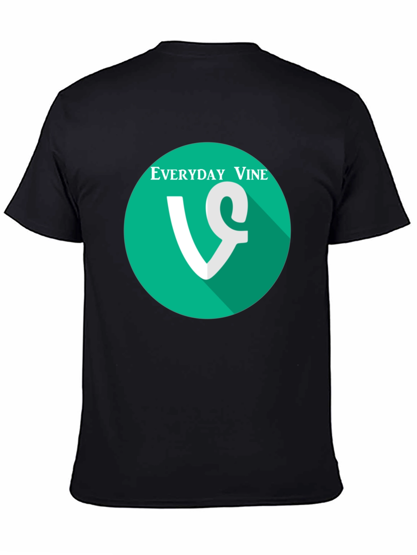 Black Everyday Vine T-Shirt - Black Graphic Tee view 4
