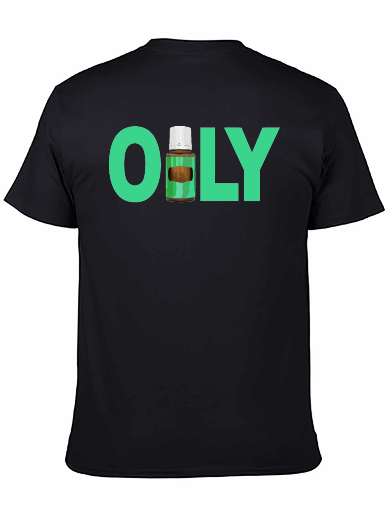 Black Oily Essential Oil T-Shirt view 4