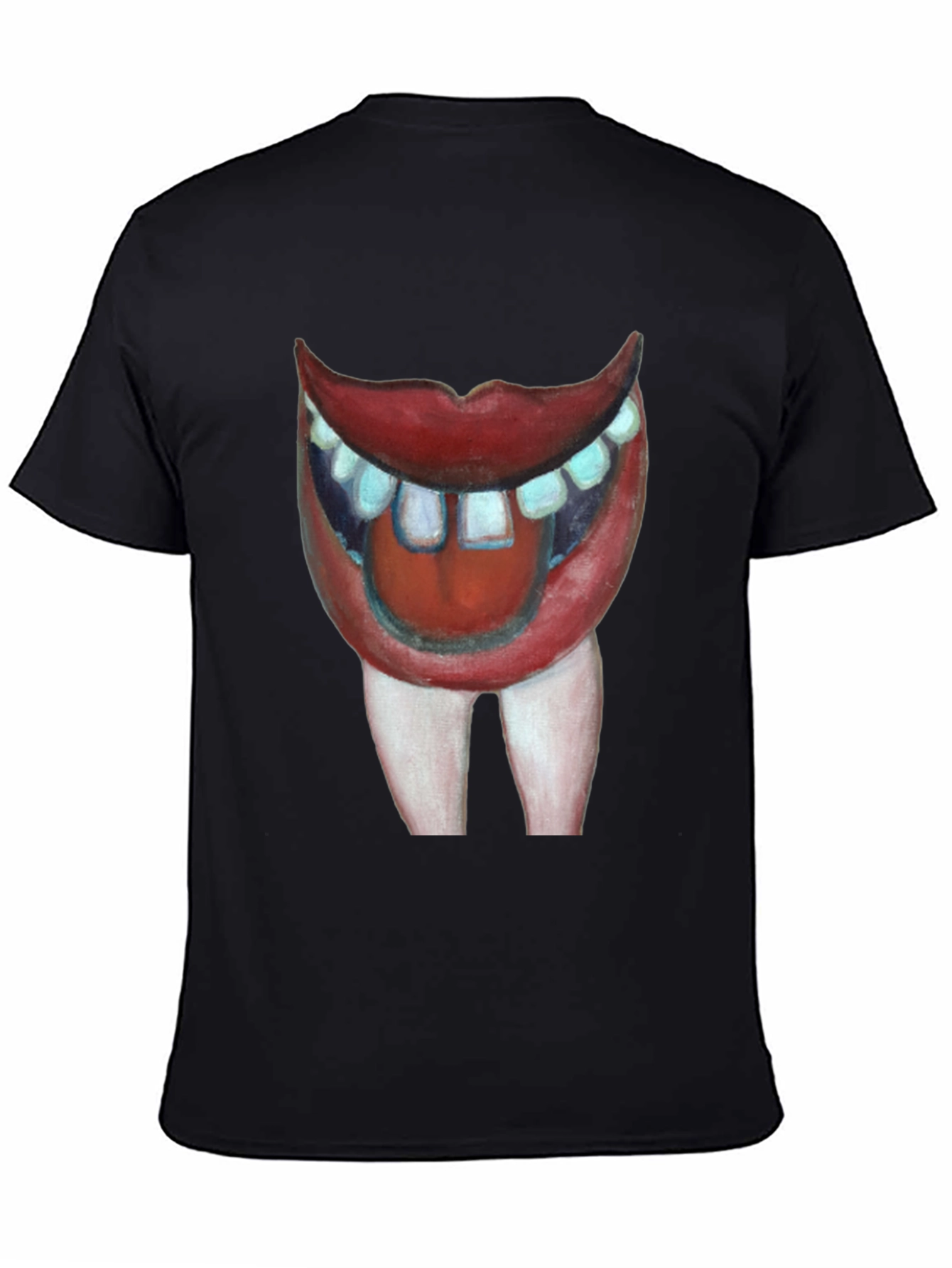 Black Funny Mouth T-Shirt view 4
