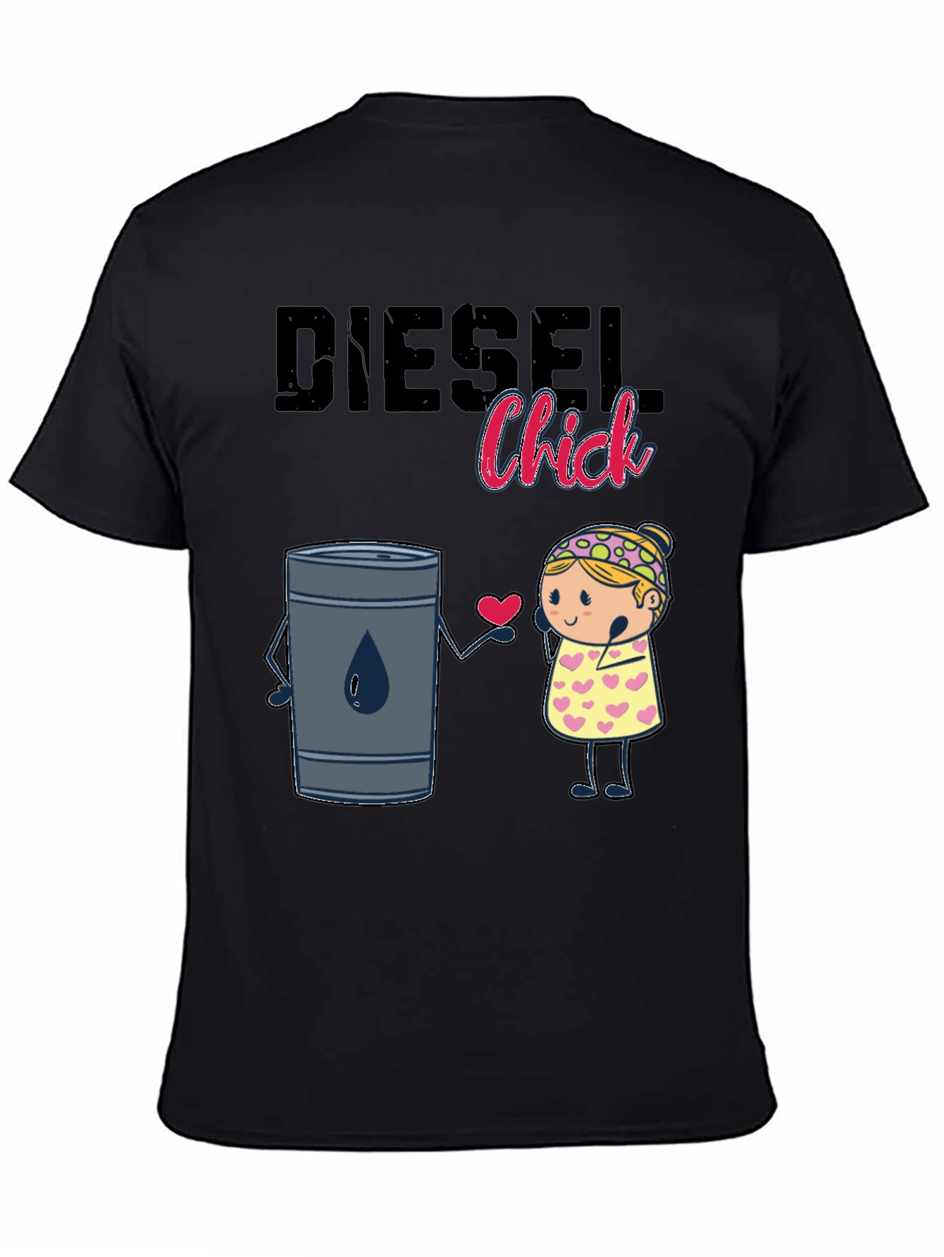 Black Diesel Chick Graphic T-Shirt view 4