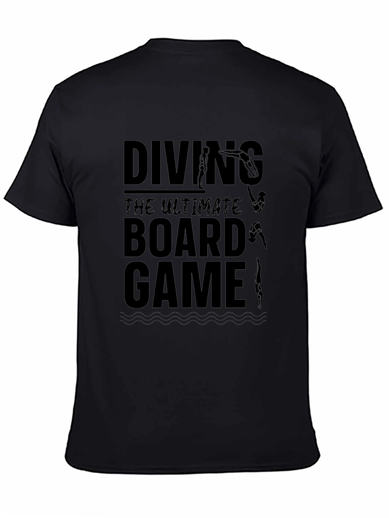 Black Diving: The Ultimate Board Game T-Shirt view 4