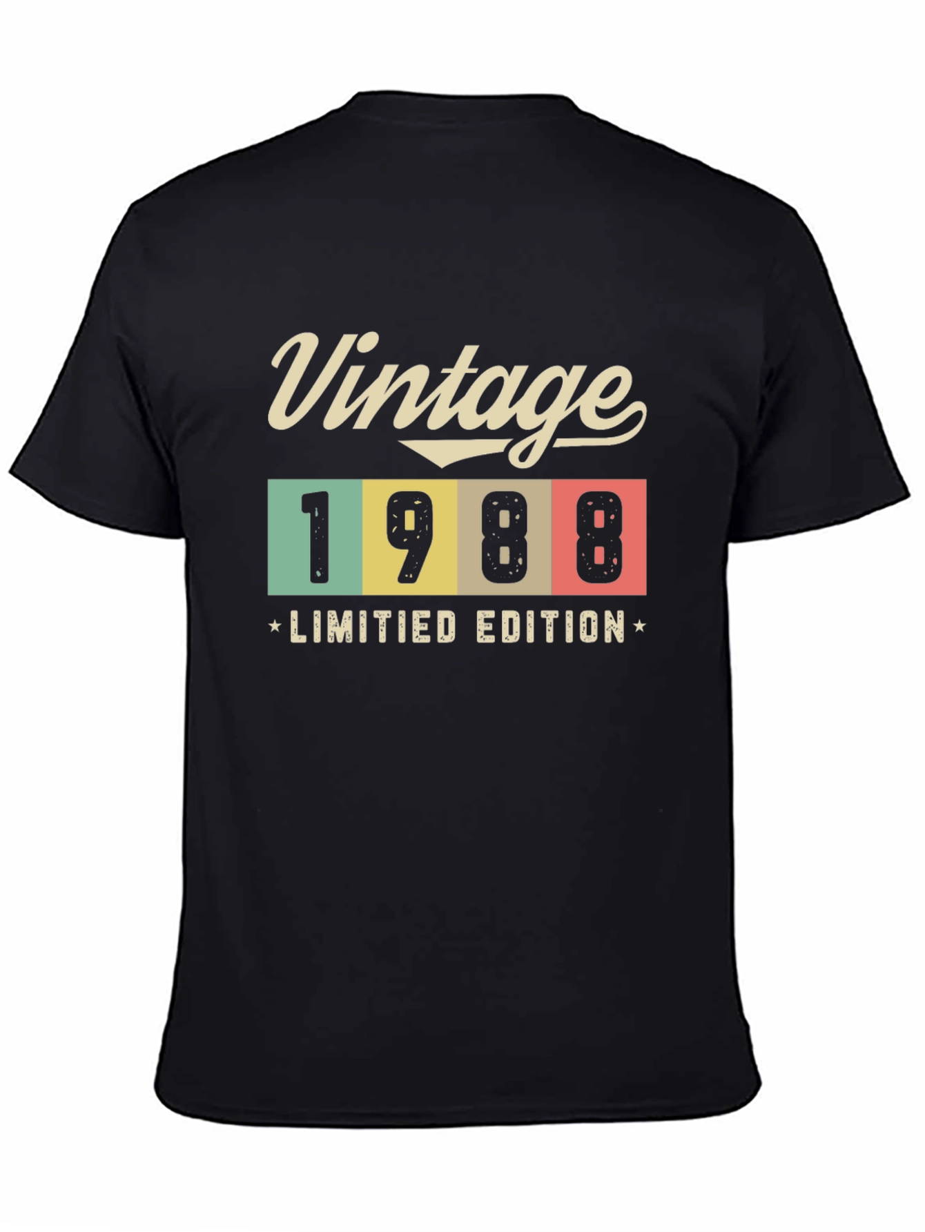 Black Vintage 1988 Limited Edition T-Shirt view 4