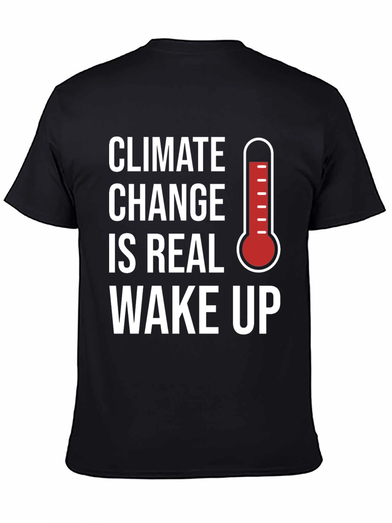 Black Climate Change Awareness T-Shirt view 4