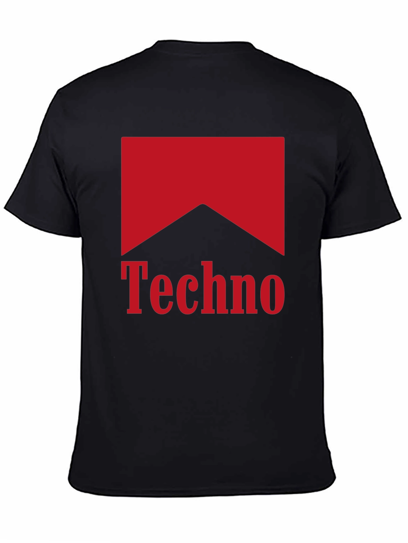 Black Techno Marlboro Style T-Shirt view 4