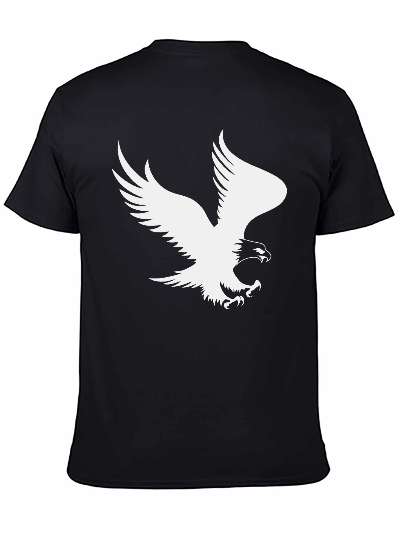 Black Eagle Graphic Print Black T-Shirt view 4