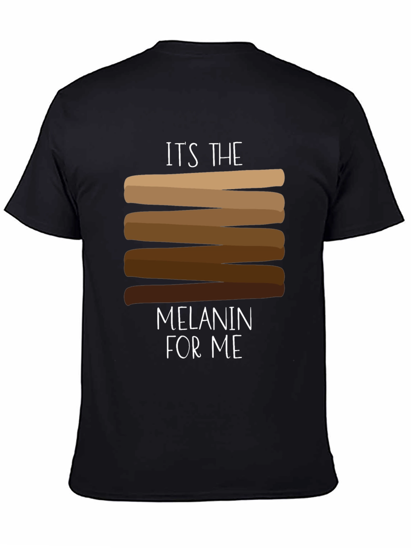 Black It's the Melanin for Me Graphic T-Shirt view 4