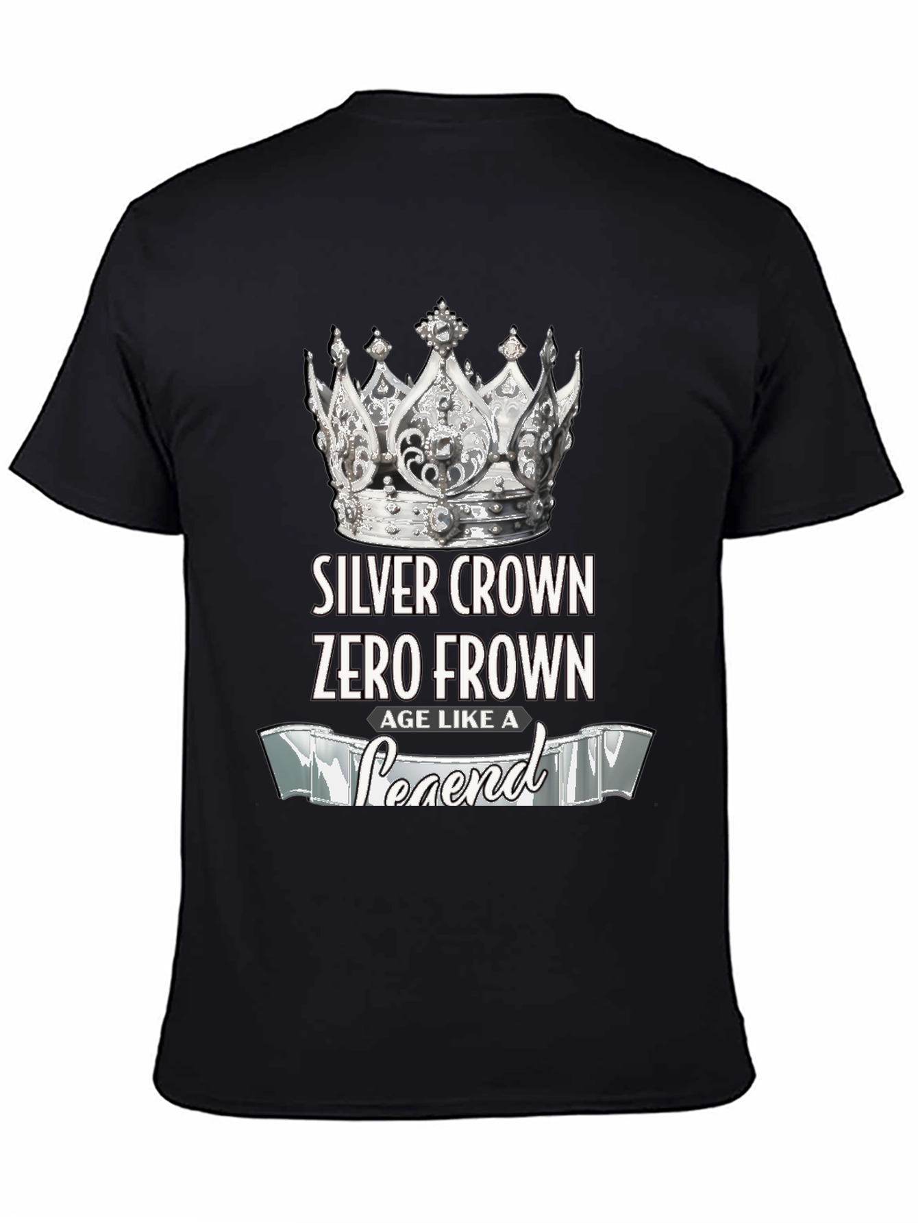 Black Silver Crown Legend Tee view 4
