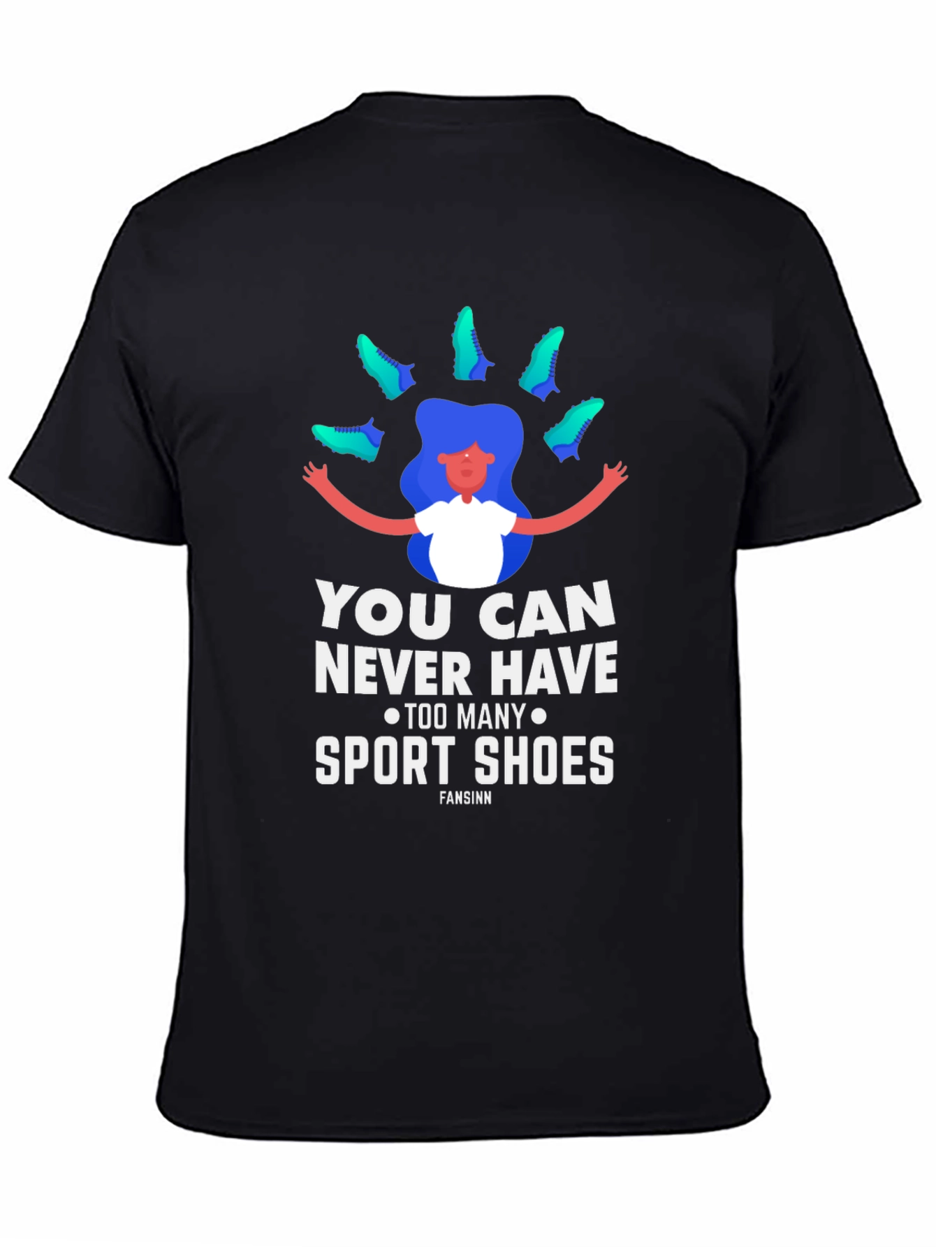 Black Sport Shoes Lover Graphic Tee view 4