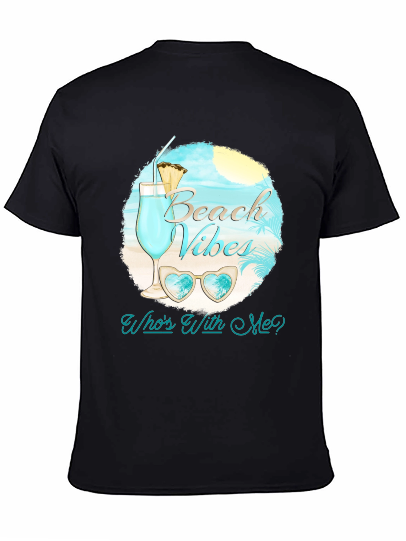 Black Beach Vibes Graphic Tee - Summer Ready! view 4
