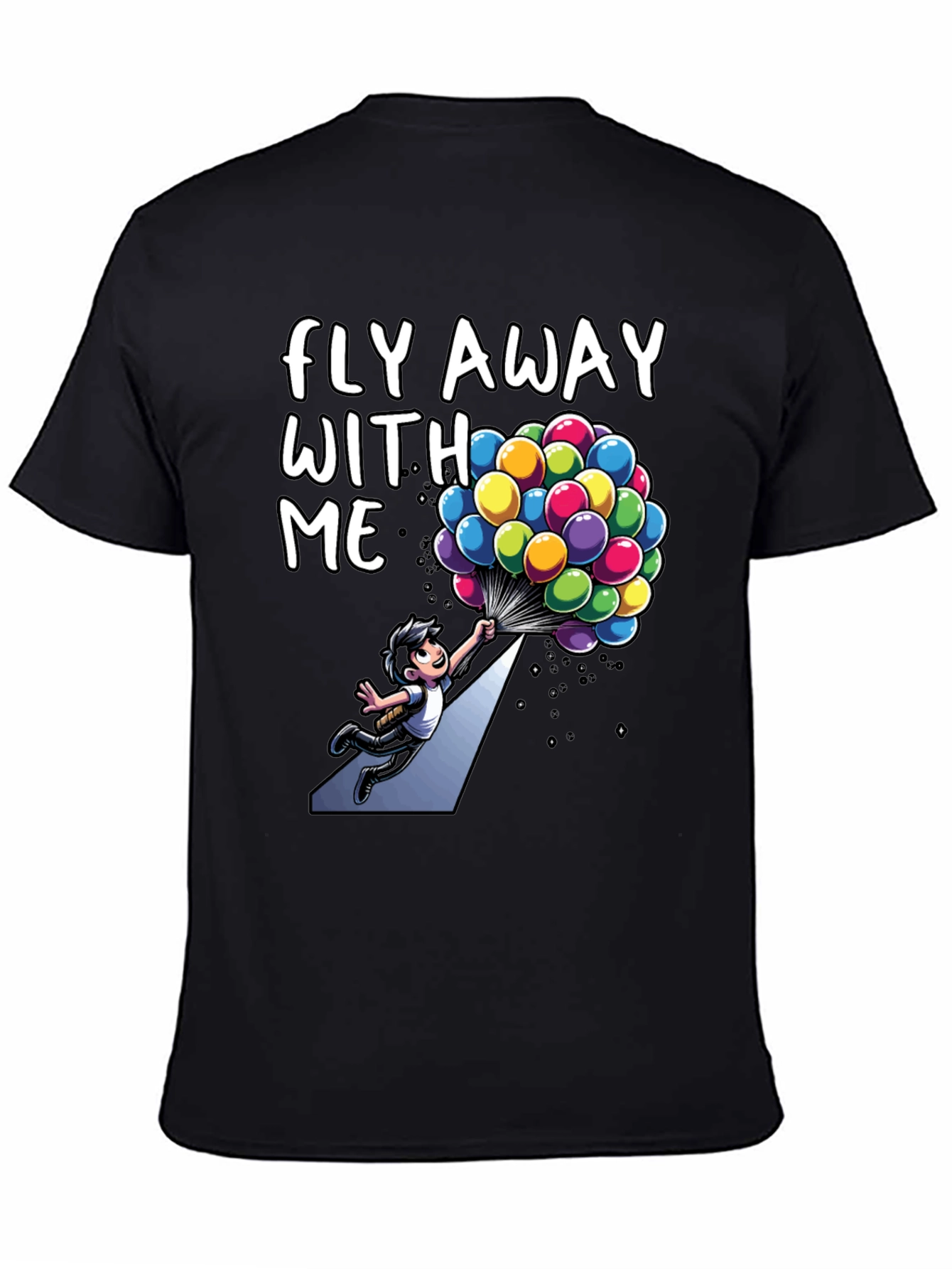 Black Fly Away With Me Graphic Tee view 4