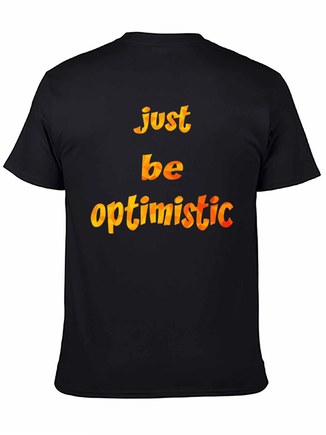 Black Optimistic Graphic T-Shirt view 4